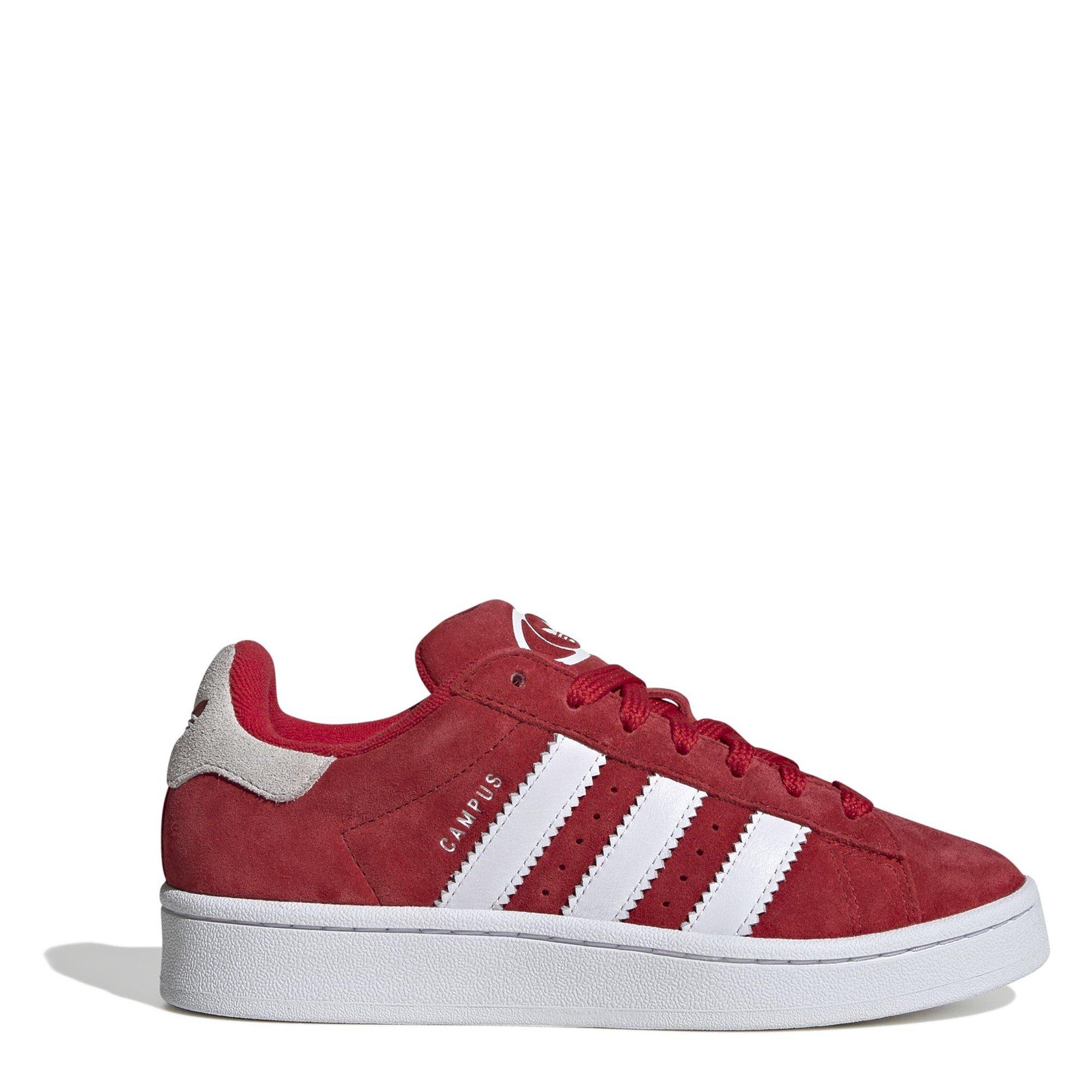 RED - adidas Originals - Kids' Campus Low-Top Trainers - 1
