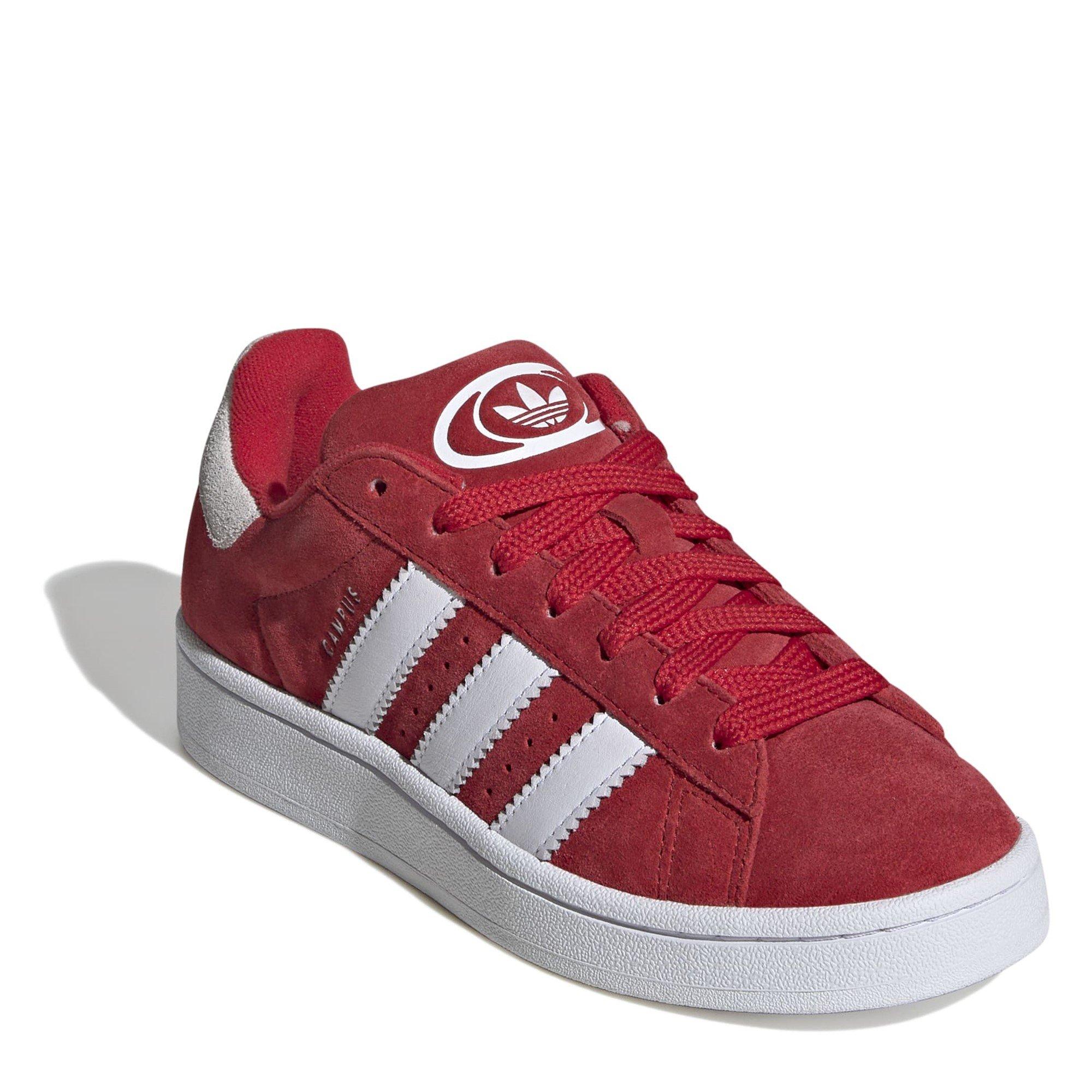 RED - adidas Originals - Kids' Campus Low-Top Trainers - 3