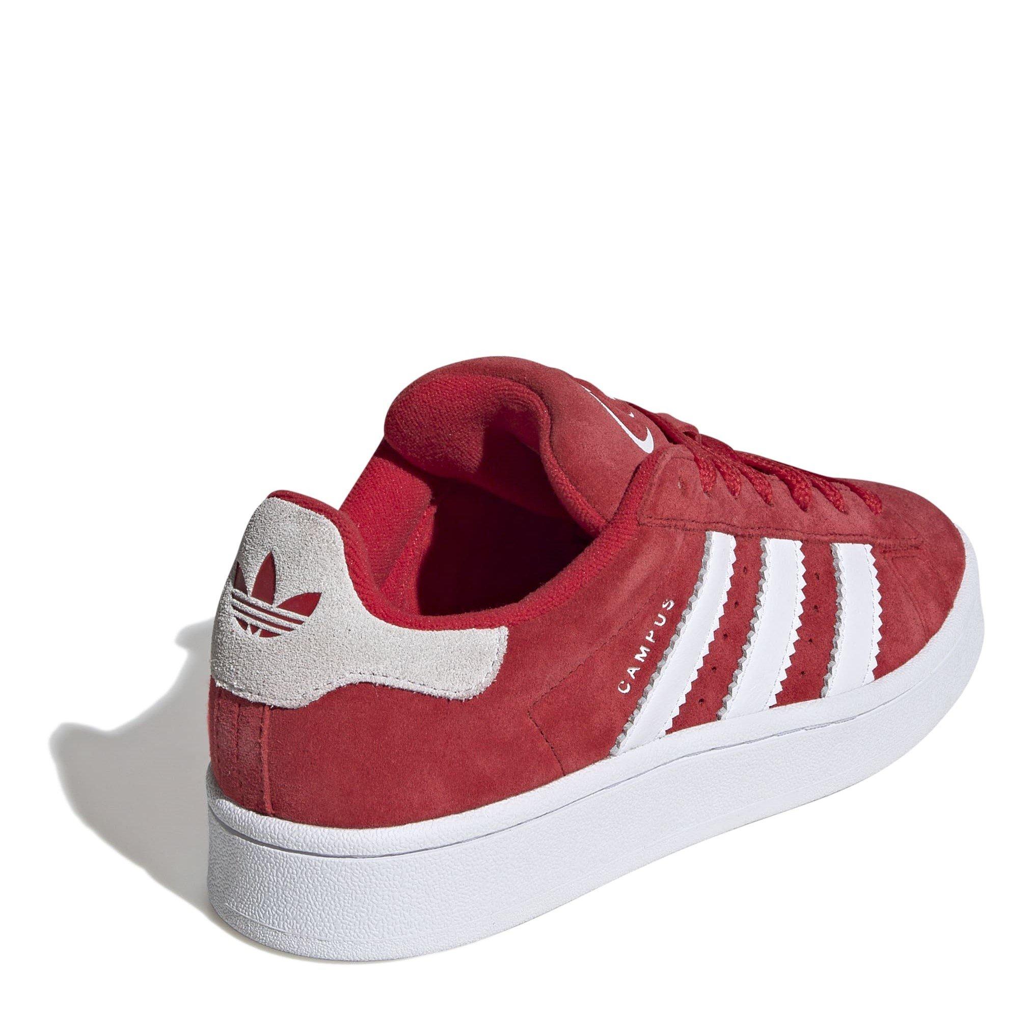 RED - adidas Originals - Kids' Campus Low-Top Trainers - 4