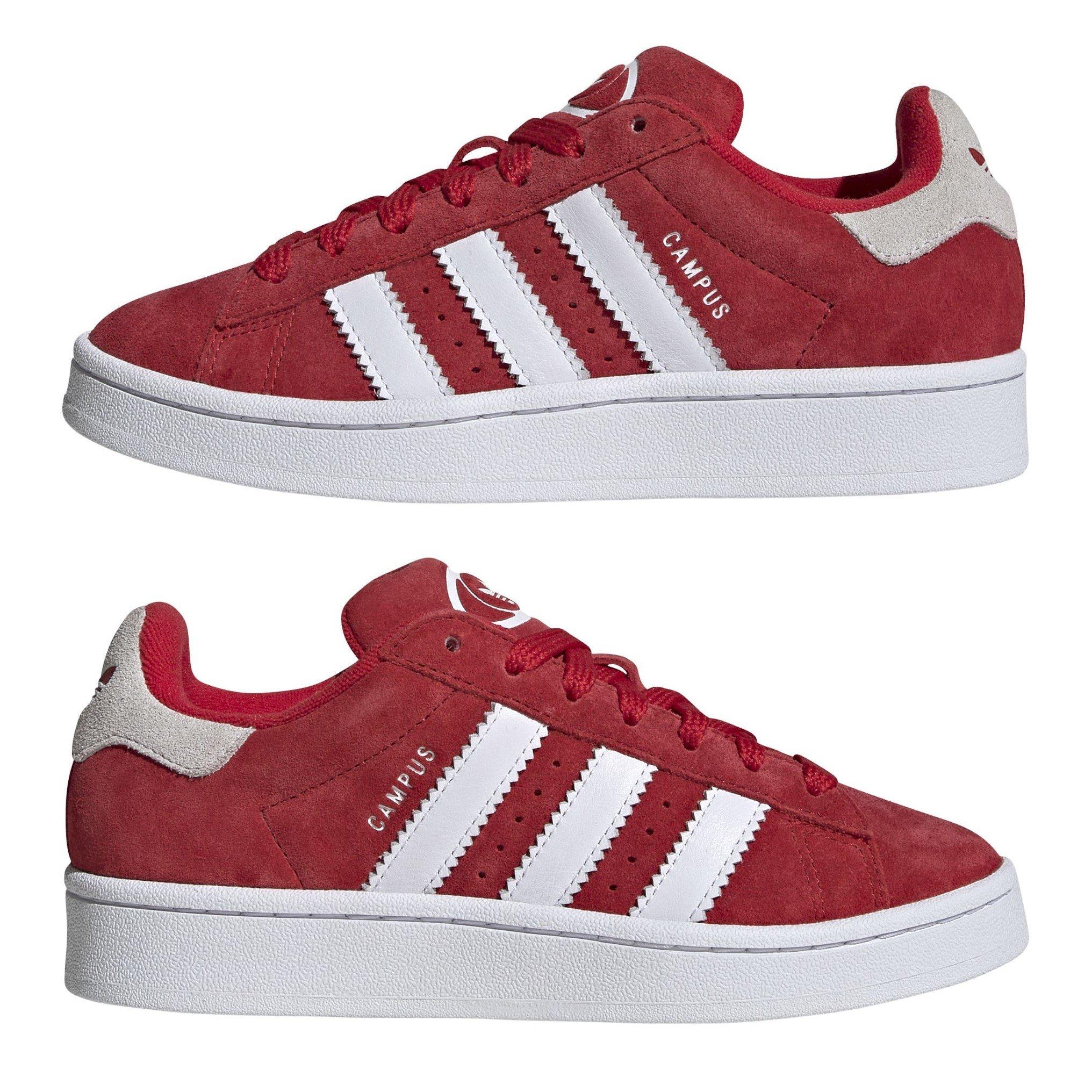 RED - adidas Originals - Kids' Campus Low-Top Trainers - 9