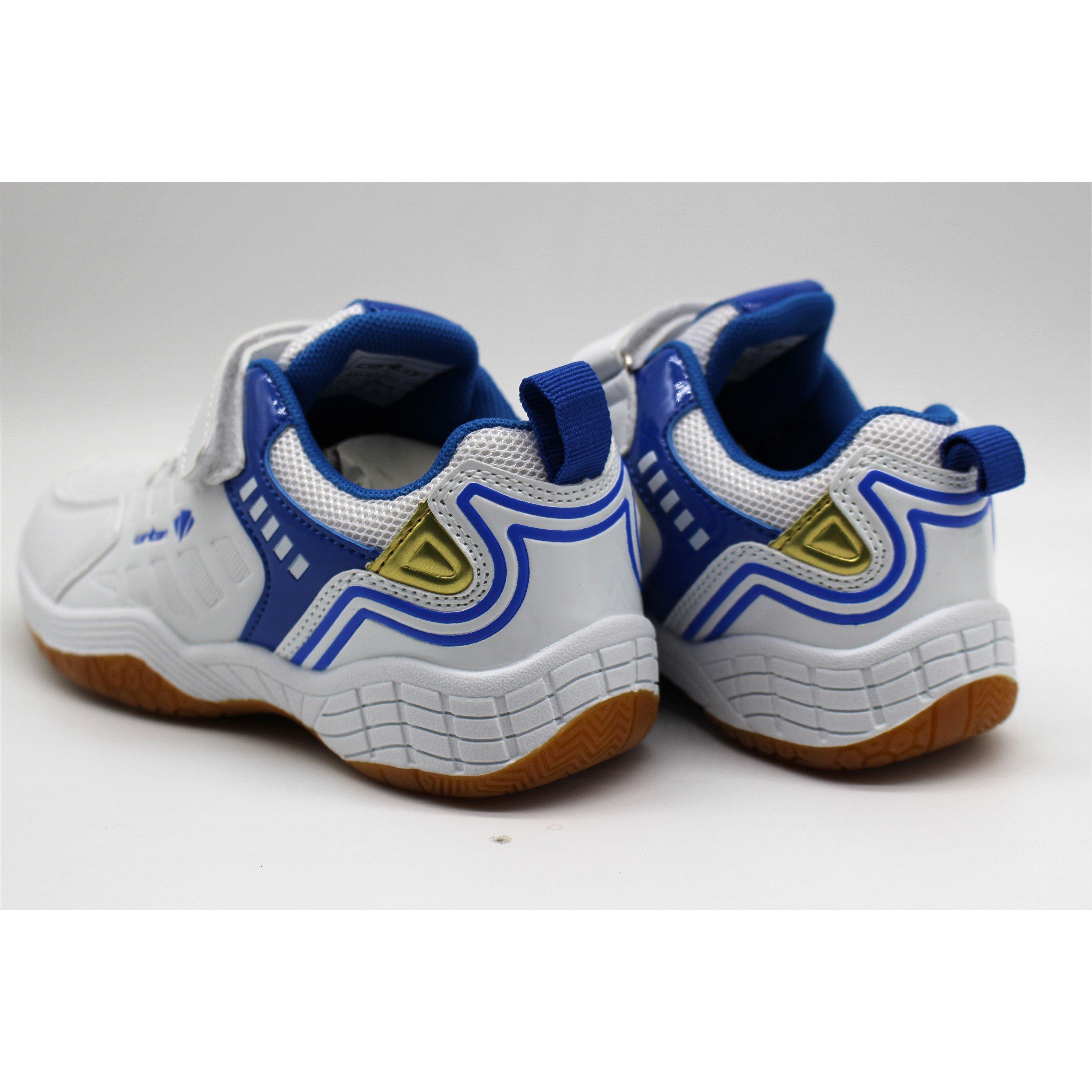 WHITE/ BLUE - Carlton - CC-118K Junior Badminton Shoes - 5