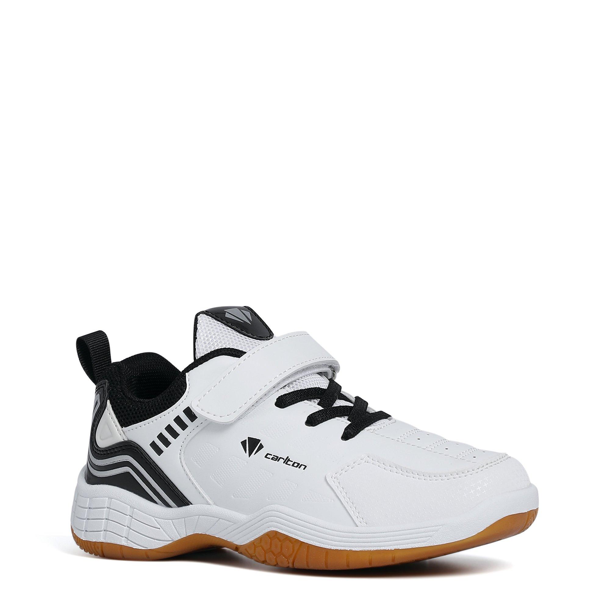 WHITE / BLACK - Carlton - CC-118K Junior Badminton Shoes - 4