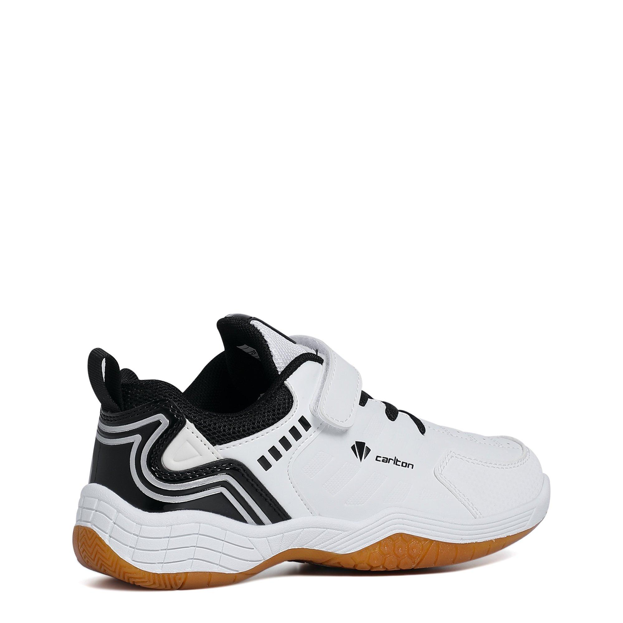 WHITE / BLACK - Carlton - CC-118K Junior Badminton Shoes - 5