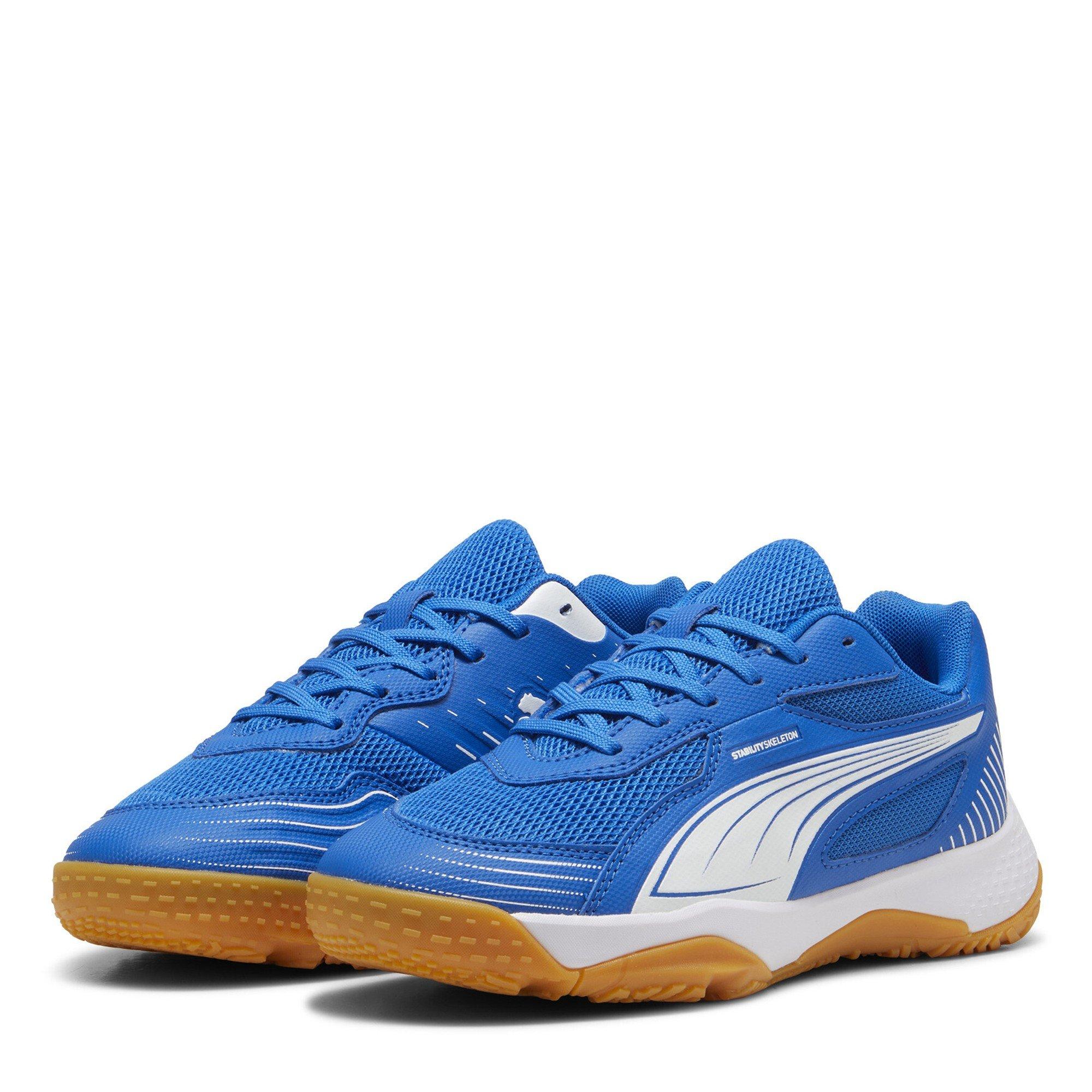 Team Royal-Wht - Puma - Unisex Kids' Solarflash III Handball Trainers - 1