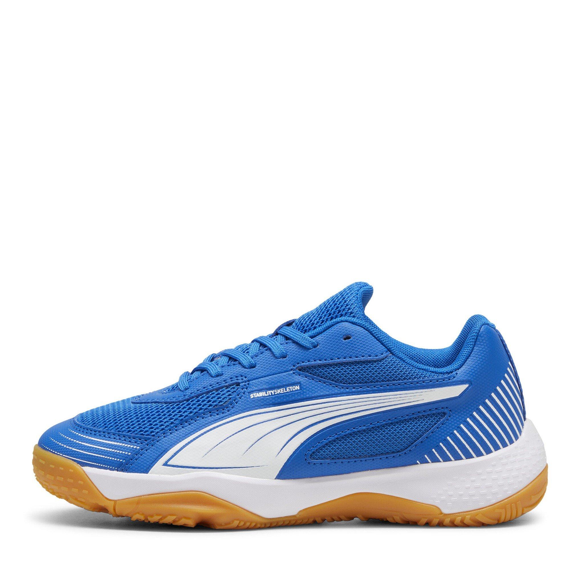Team Royal-Wht - Puma - Unisex Kids' Solarflash III Handball Trainers - 2