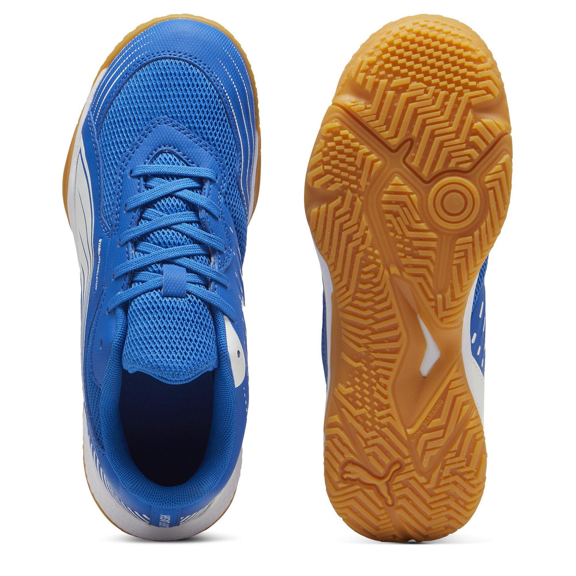 Team Royal-Wht - Puma - Unisex Kids' Solarflash III Handball Trainers - 3