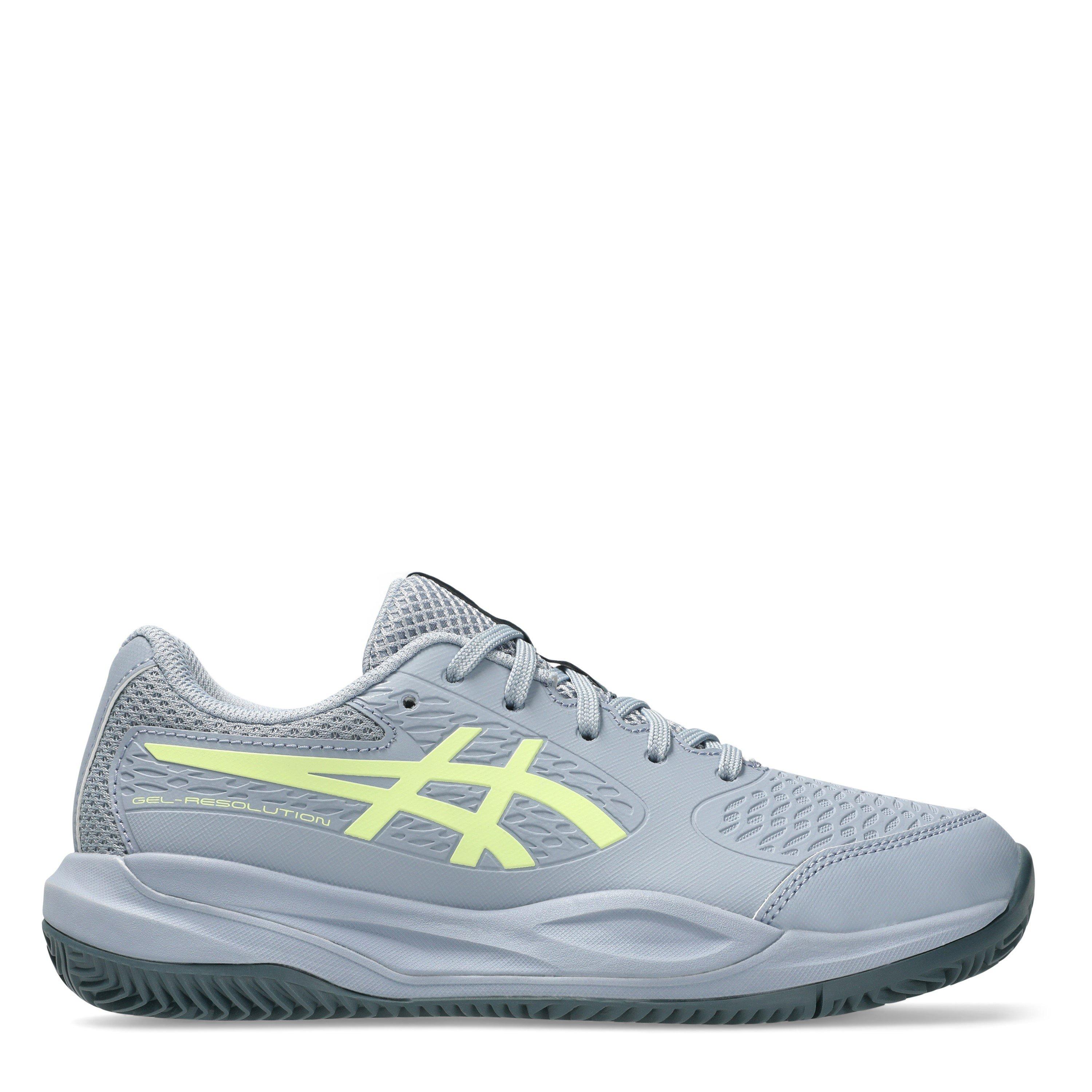 Asics  Kids ' Gel Resolution X Gs Clay Tennis Shoes - Grey Blue/Pi - 5.5 (39.5)