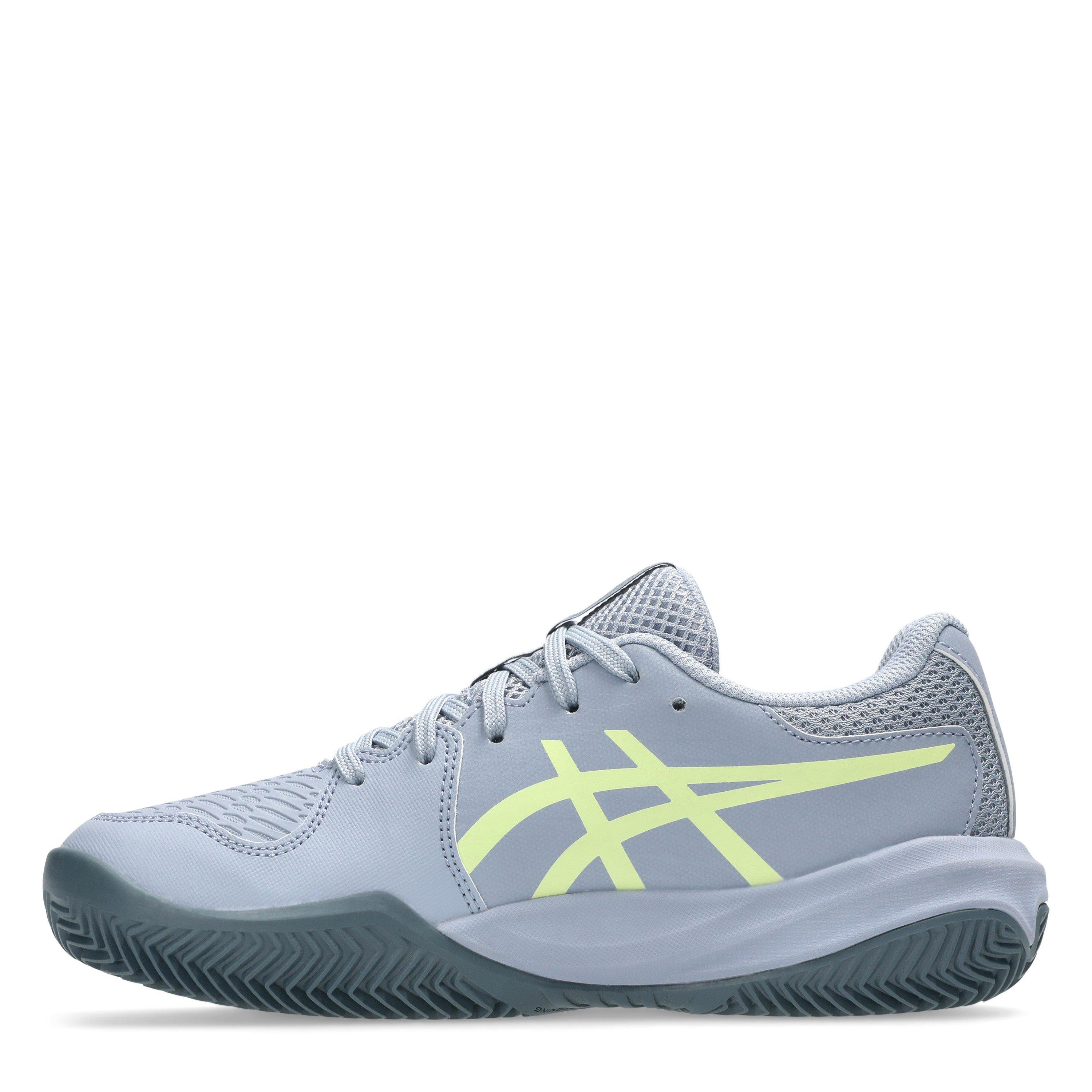 Grey Blue/Pi - Asics - Gel-Resolution X Gs Clay Tennis Shoes Unisex Kids - 2