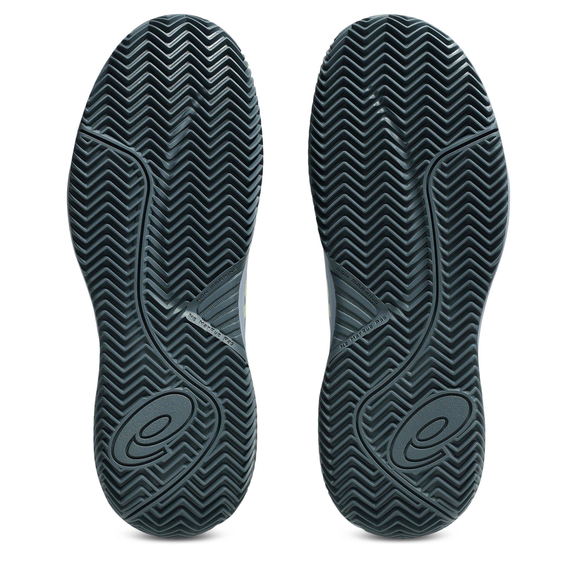 Grey Blue/Pi - Asics - Gel-Resolution X Gs Clay Tennis Shoes Unisex Kids - 3