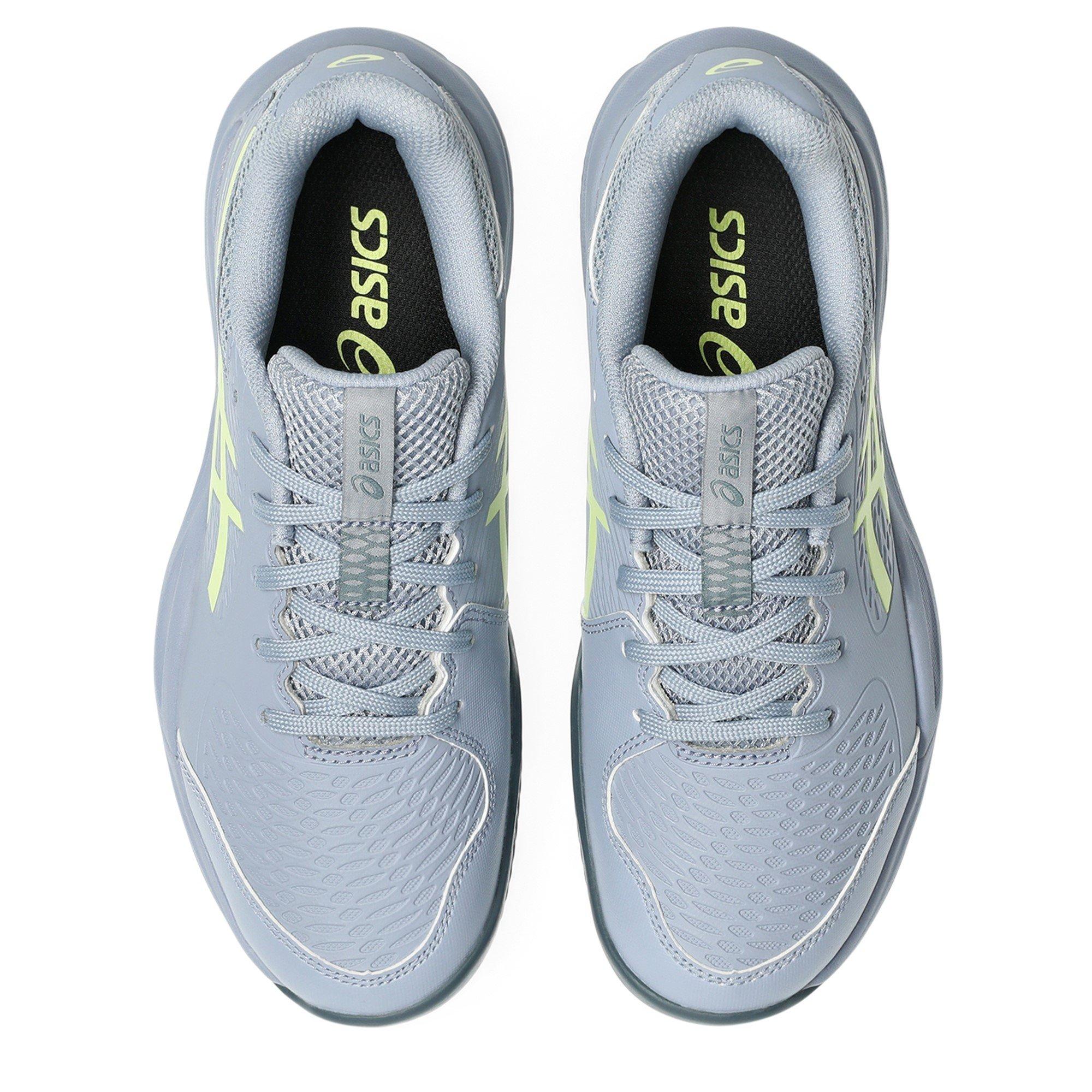 Grey Blue/Pi - Asics - Gel-Resolution X Gs Clay Tennis Shoes Unisex Kids - 6