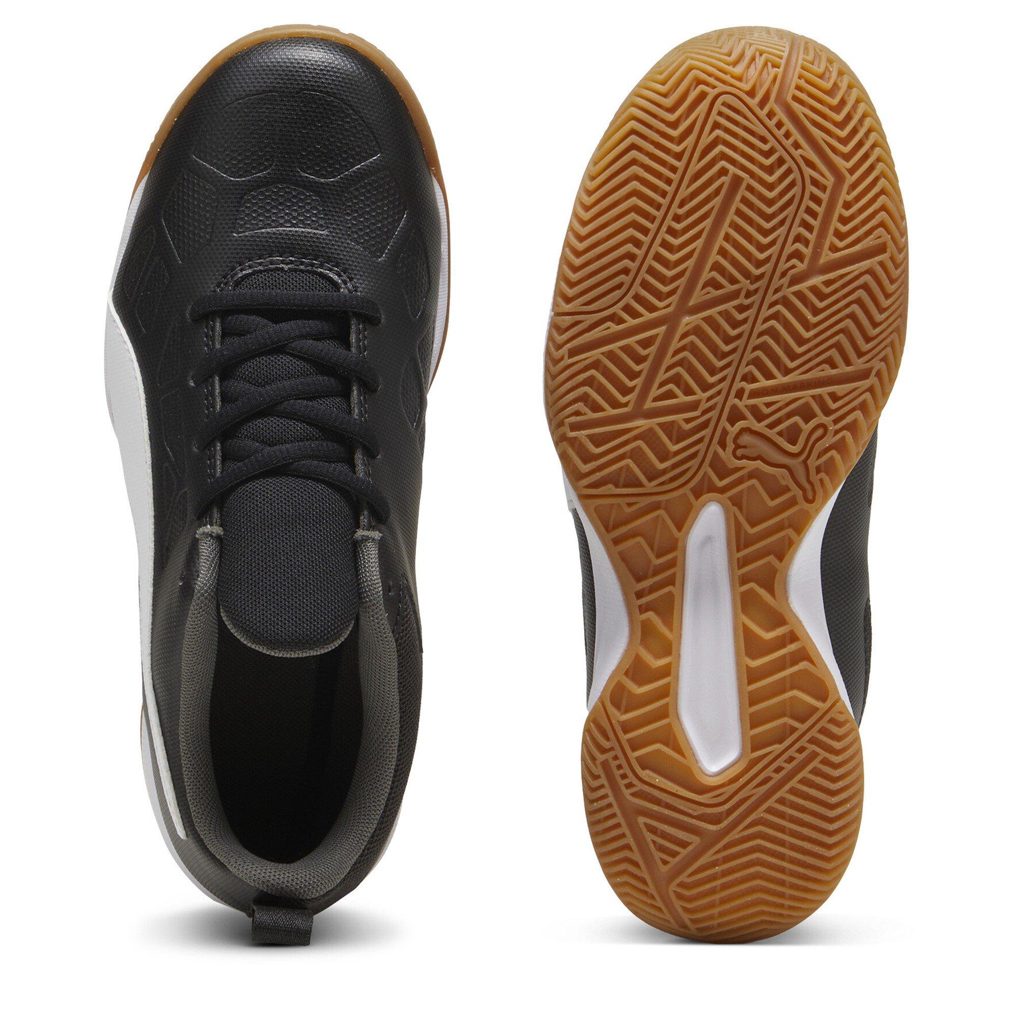 BlkWhtronGtGm - Puma - Unisex Kids' Tenaz Handball Trainers - 3