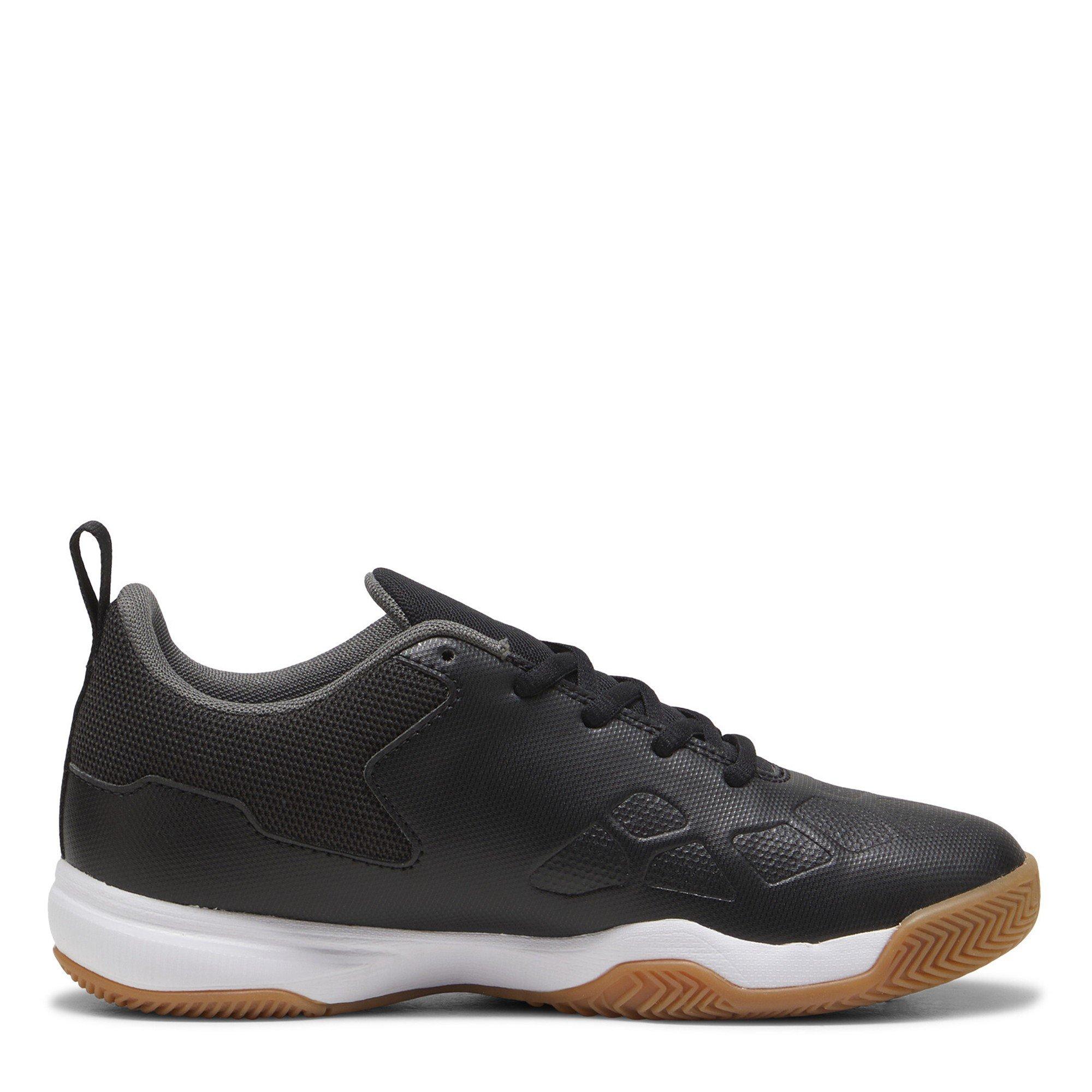 BlkWhtronGtGm - Puma - Unisex Kids' Tenaz Handball Trainers - 4