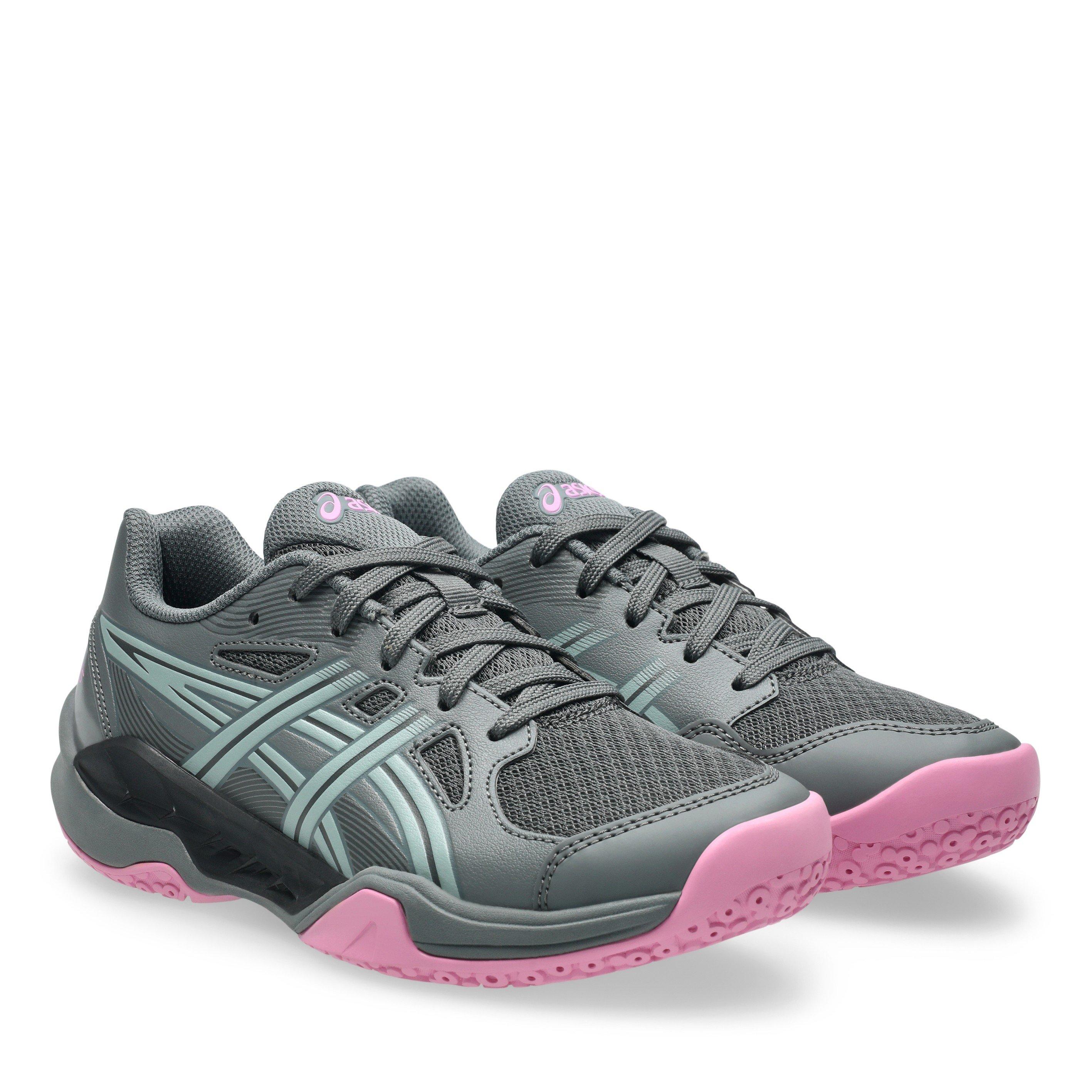 Steel Gry/Ocean - Asics - Gel-Powerbreak Gs Volleyball Shoes Unisex Kids - 4