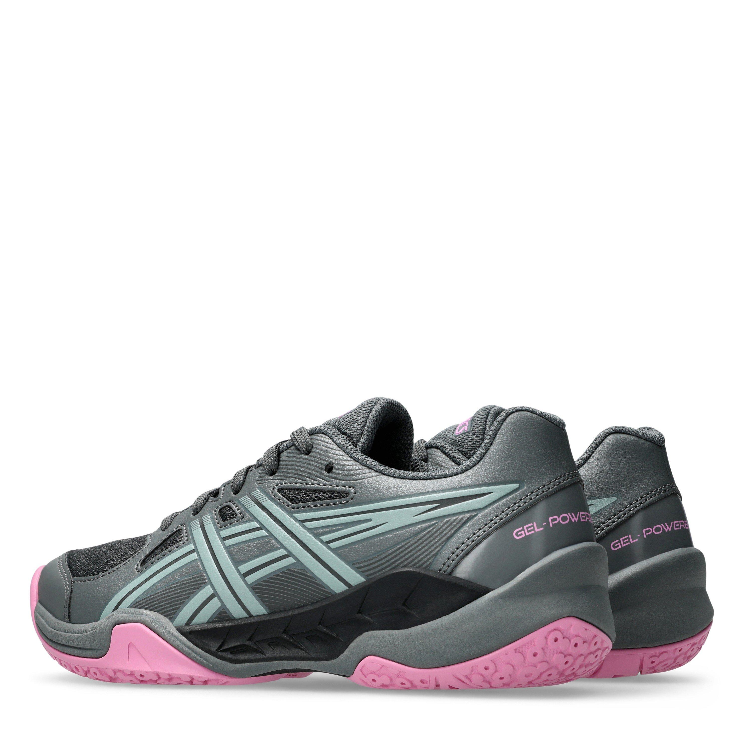Steel Gry/Ocean - Asics - Gel-Powerbreak Gs Volleyball Shoes Unisex Kids - 5