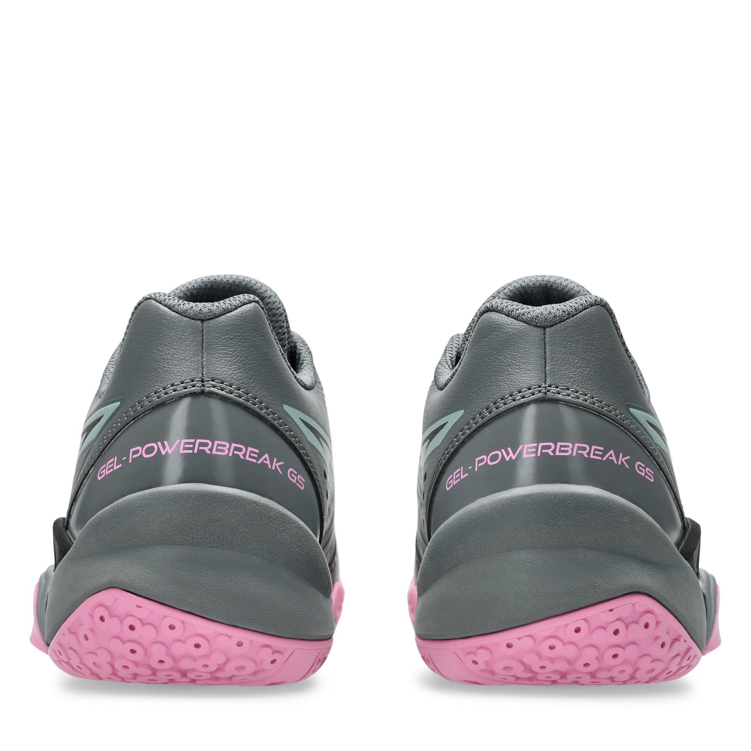 Steel Gry/Ocean - Asics - Gel-Powerbreak Gs Volleyball Shoes Unisex Kids - 7