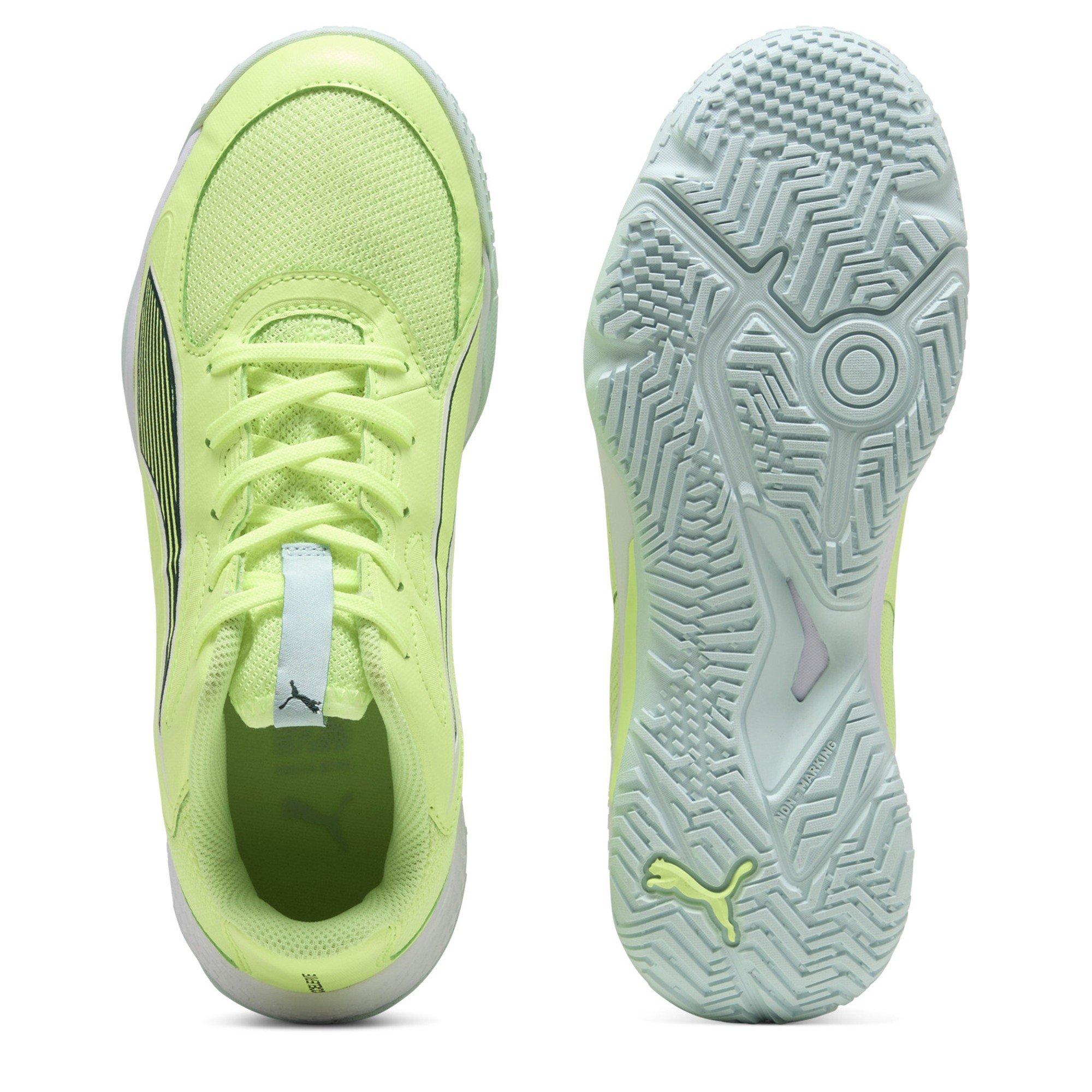 FLtGrnTrrnWht - Puma - Unisex Kids' Accelerate 4 Handball Trainers - 3