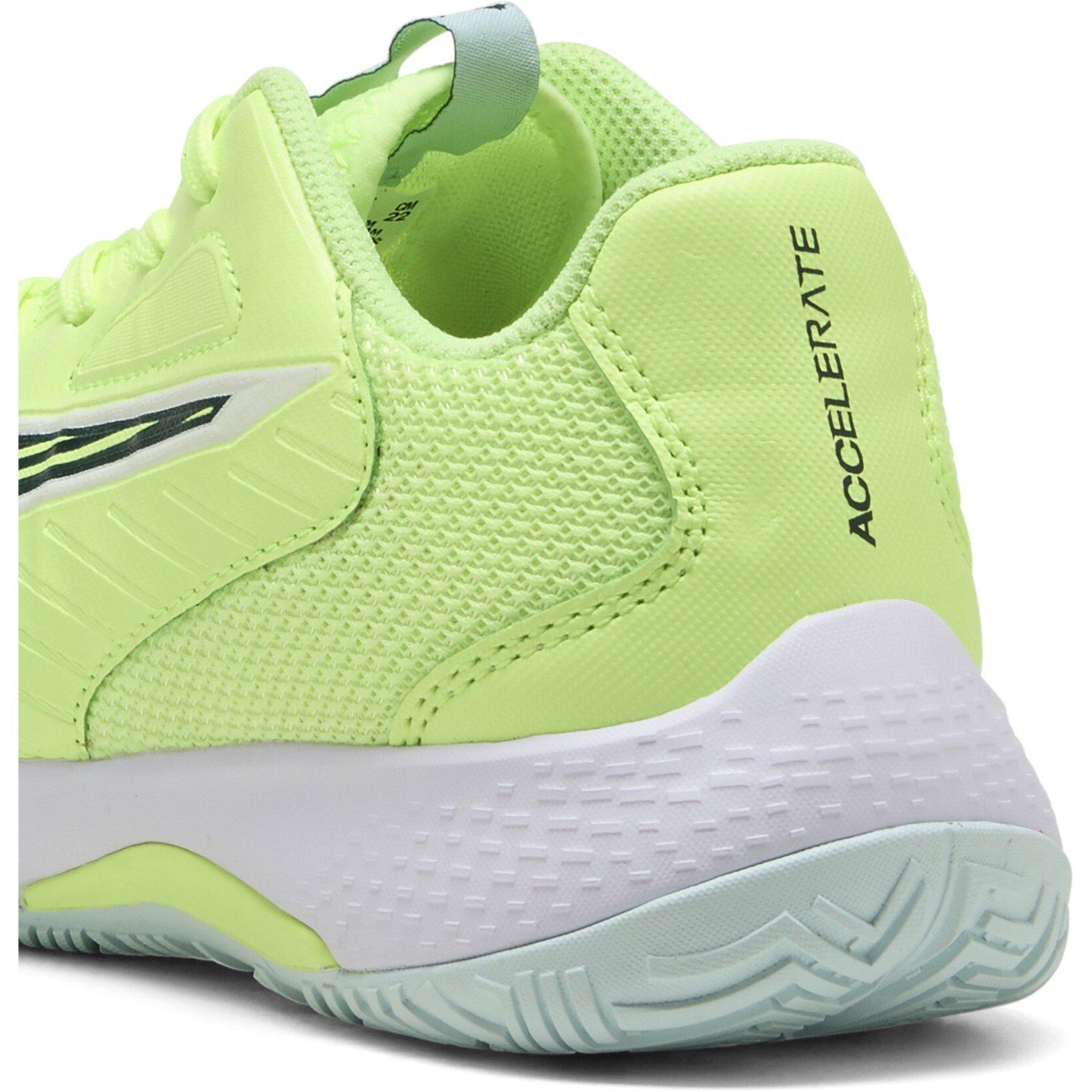 FLtGrnTrrnWht - Puma - Unisex Kids' Accelerate 4 Handball Trainers - 5