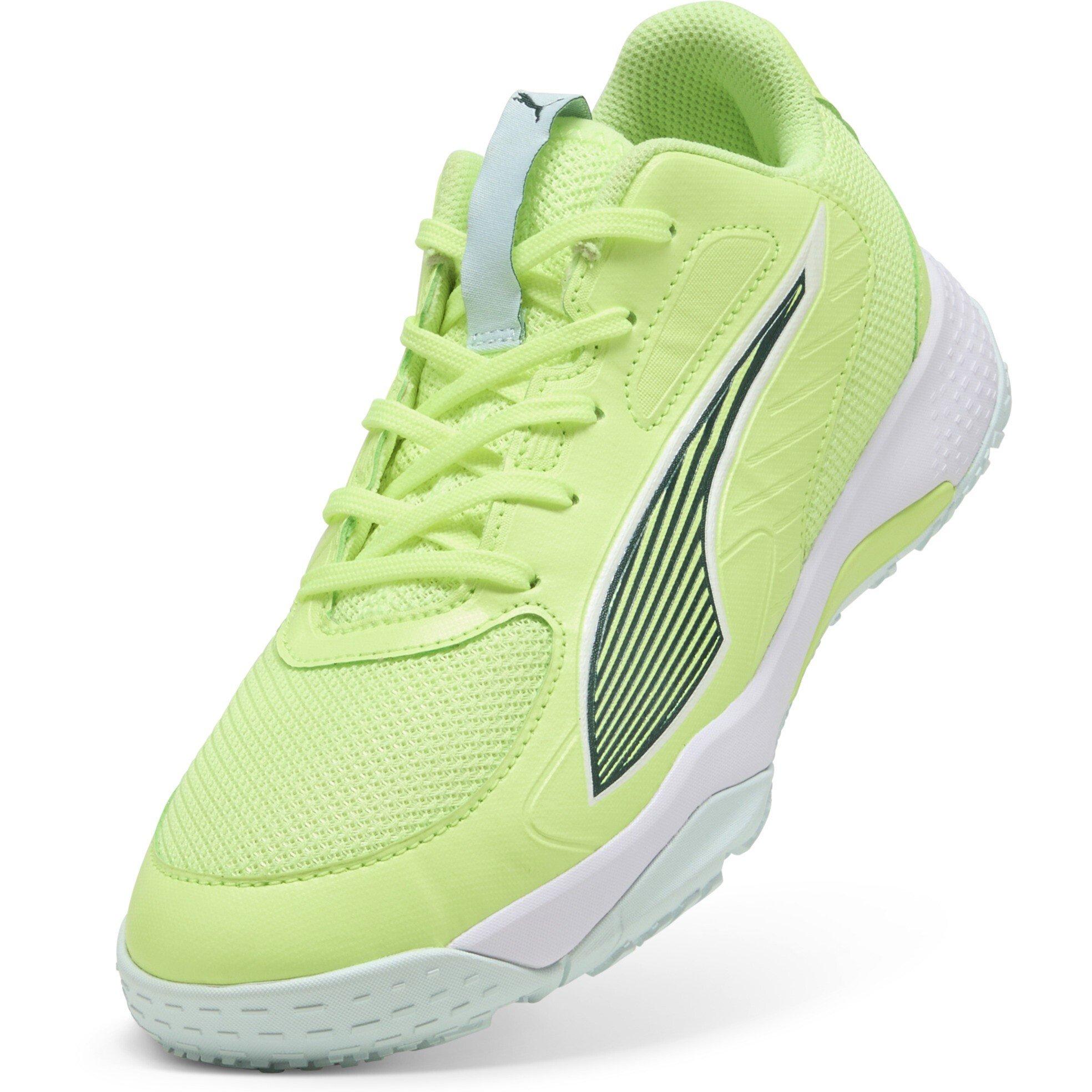 FLtGrnTrrnWht - Puma - Unisex Kids' Accelerate 4 Handball Trainers - 6