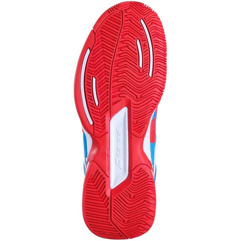 Rojo/Azul Ast T - Babolat - Babolat Pulsion All Court Junior Tennis Shoe Jn99 - 3