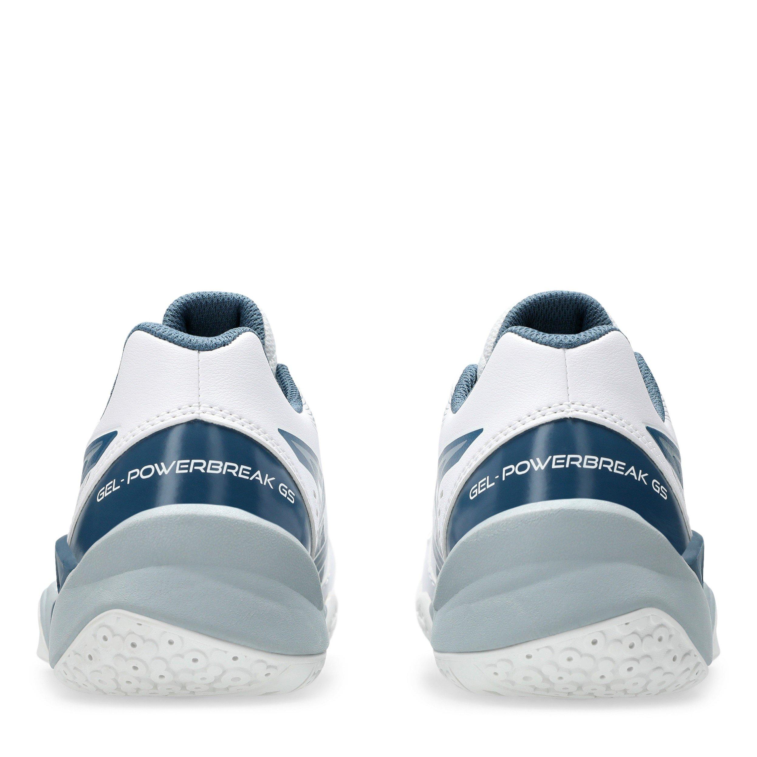 White/Indigo - Asics - Asics Gel-Powerbreak Gs Volleyball Shoes Unisex Kids - 7