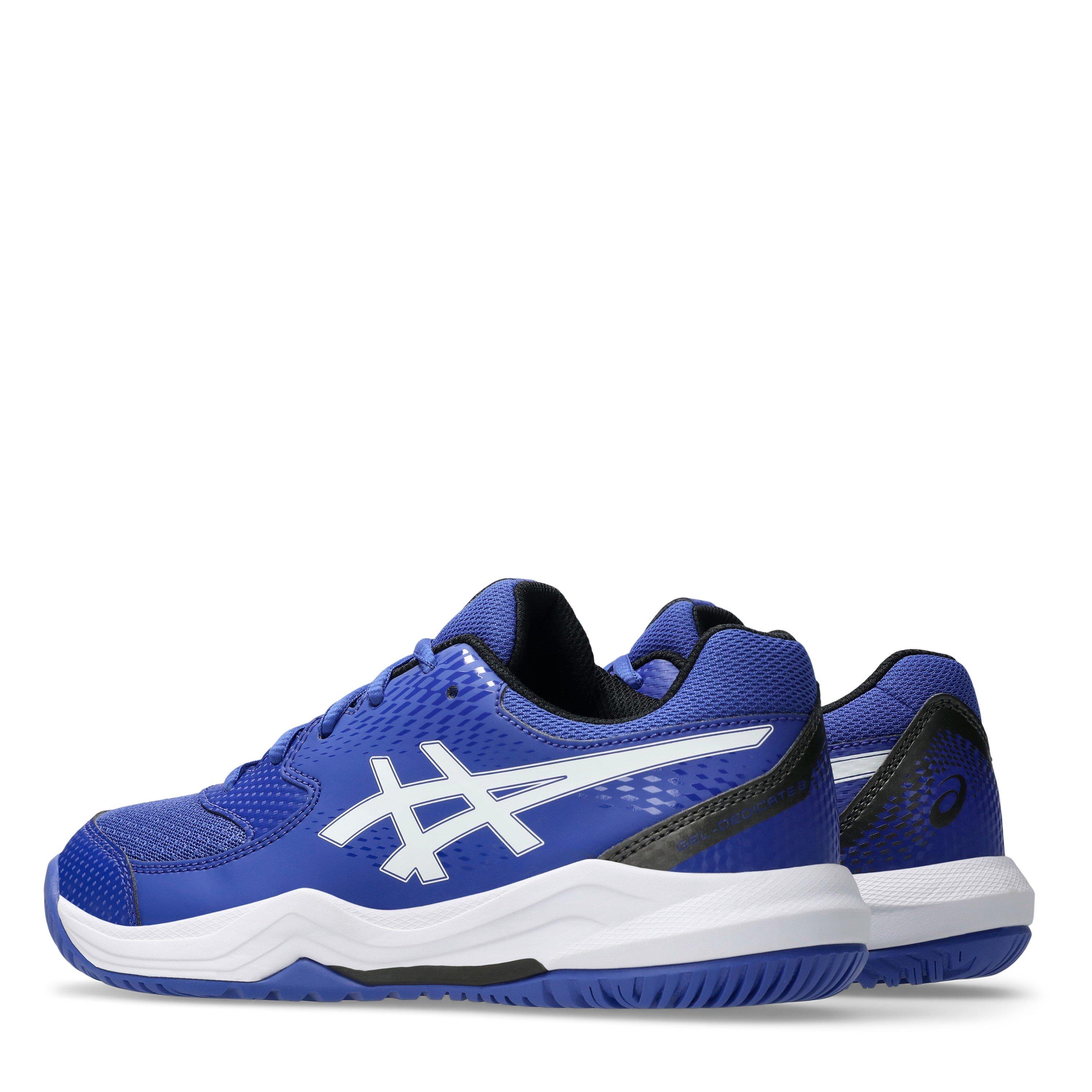 Dk Cobalt/Wht - Asics - Gel-Dedicate 8 Gs Tennis Shoes Unisex Kids - 5