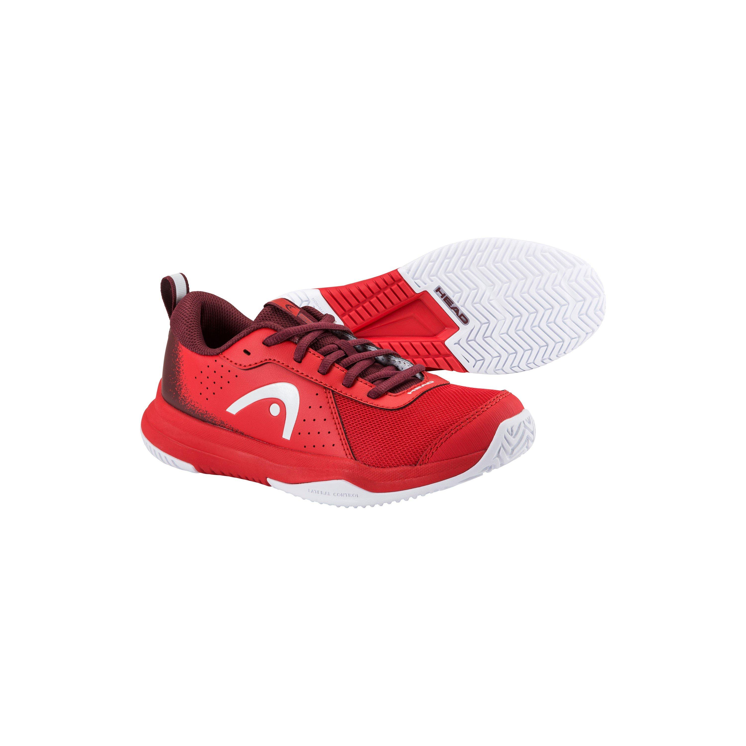Rosso Rosso Scuro - HEAD - Sprint Court 4.0 Junior Tennis Shoe - 1