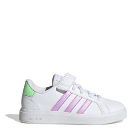 adidas Grand Court Elastic Lace and Top Strap Shoes Childrens