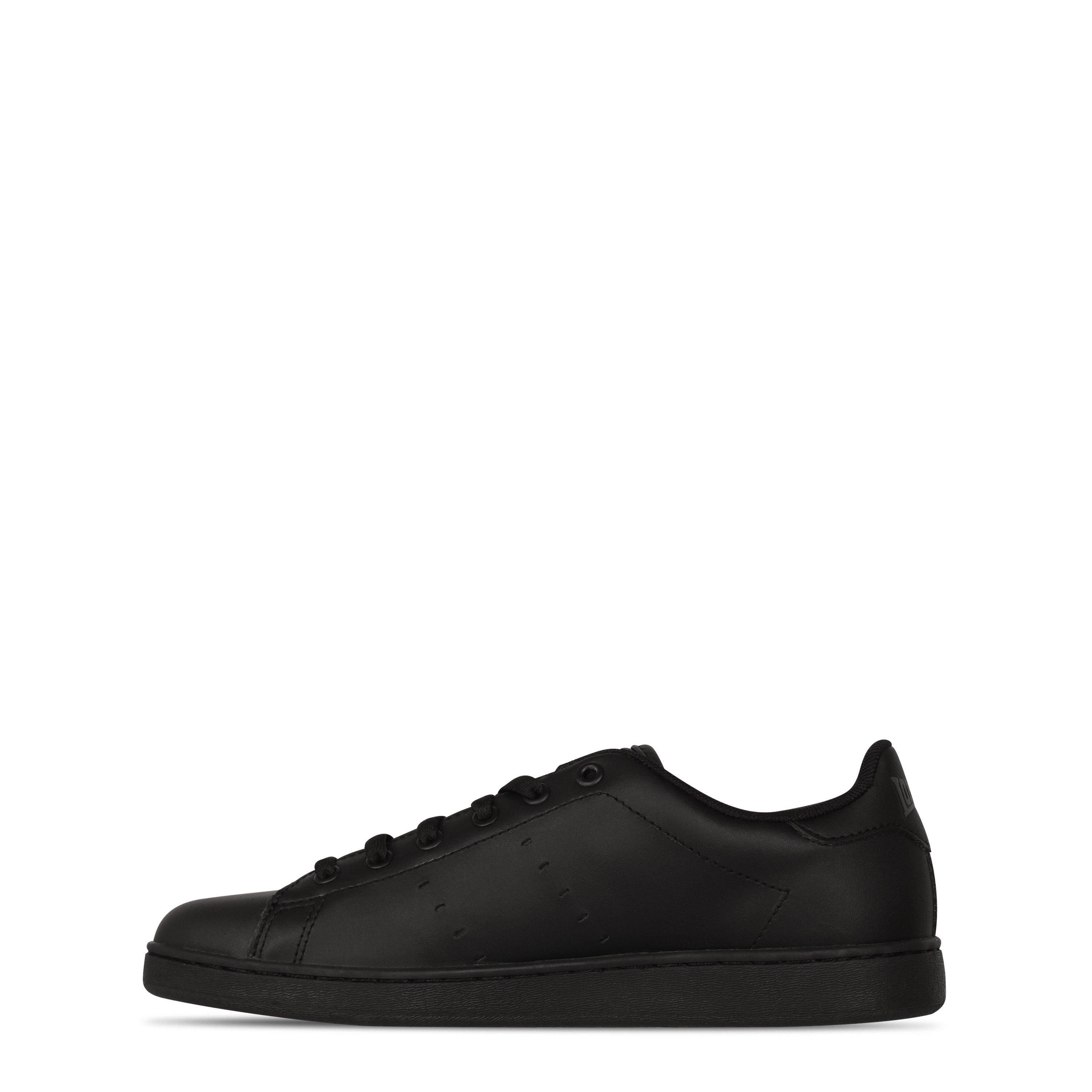 Crno/Crno - Lonsdale - Leyton Leather Trainers Juniors - 2