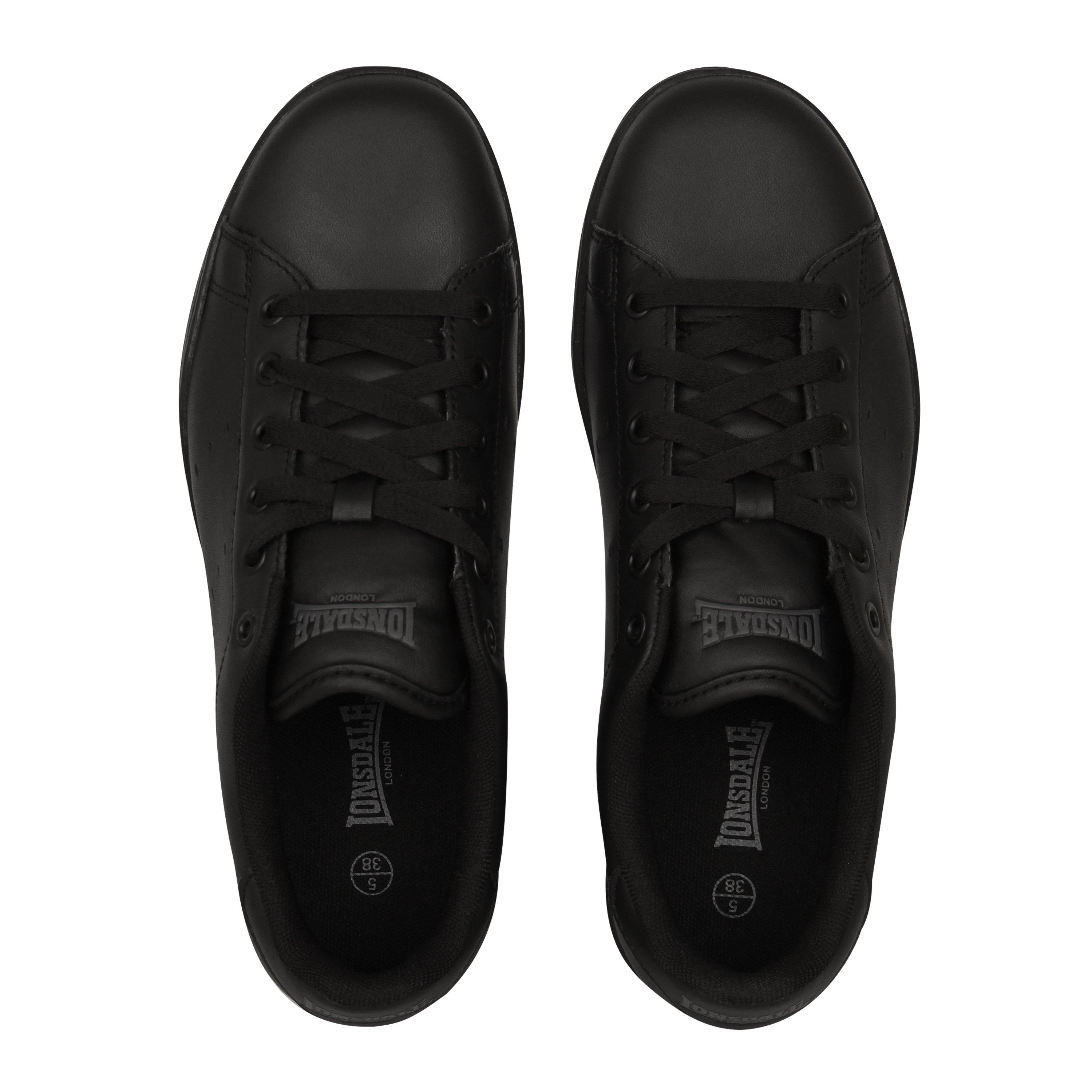 Lonsdale | Leyton Leather Junior Trainers | Court Trainers | Sports ...