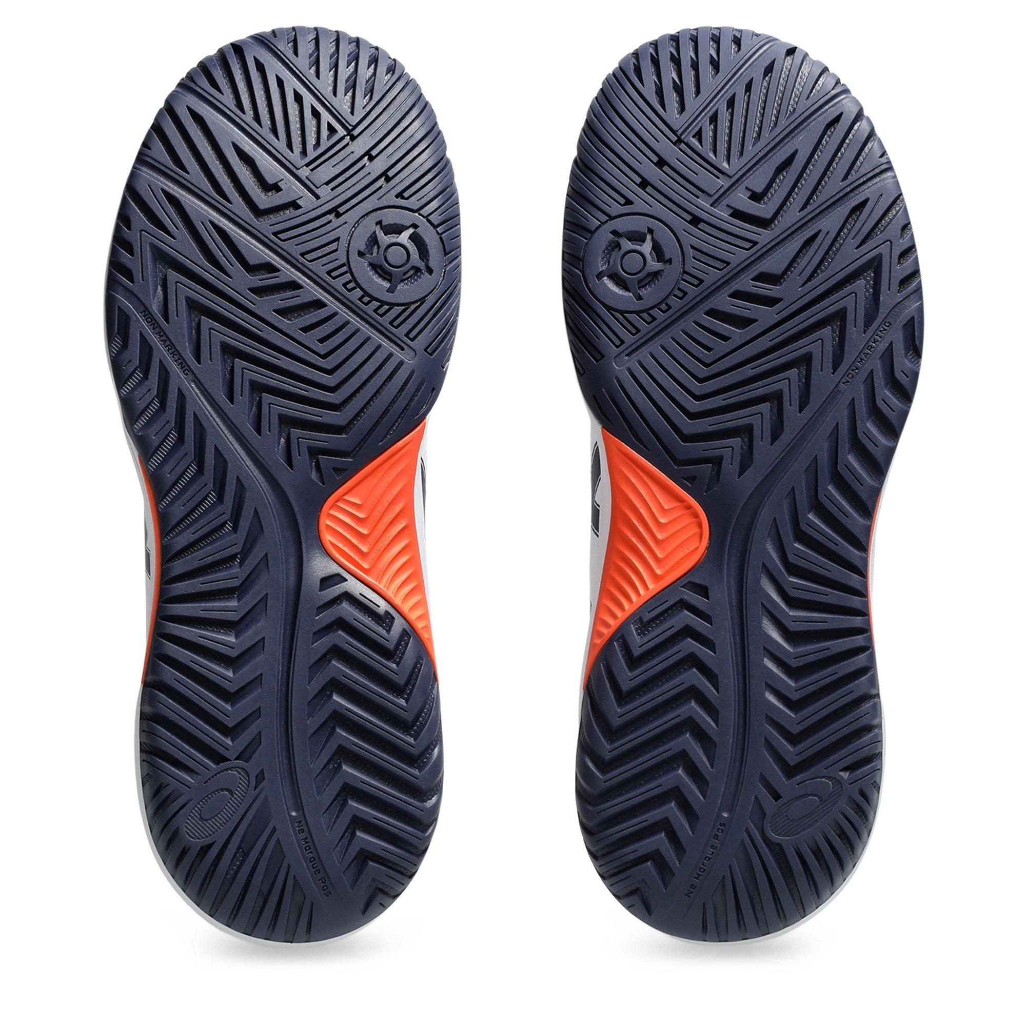 Bianco/Indaco - Asics - Gel-Dedicate 8 Gs Tennis Shoes Unisex Kids - 3