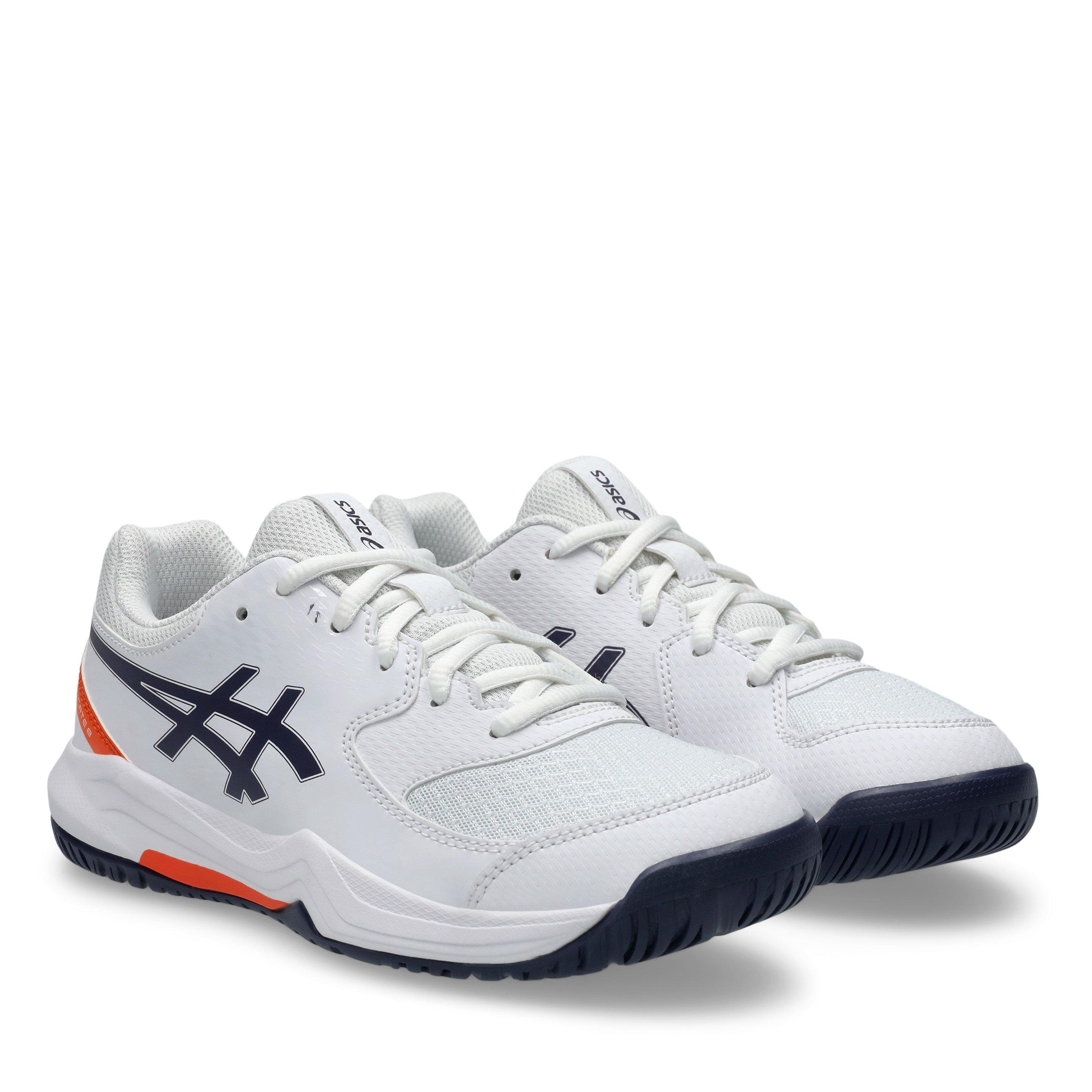 Bianco/Indaco - Asics - Gel-Dedicate 8 Gs Tennis Shoes Unisex Kids - 4