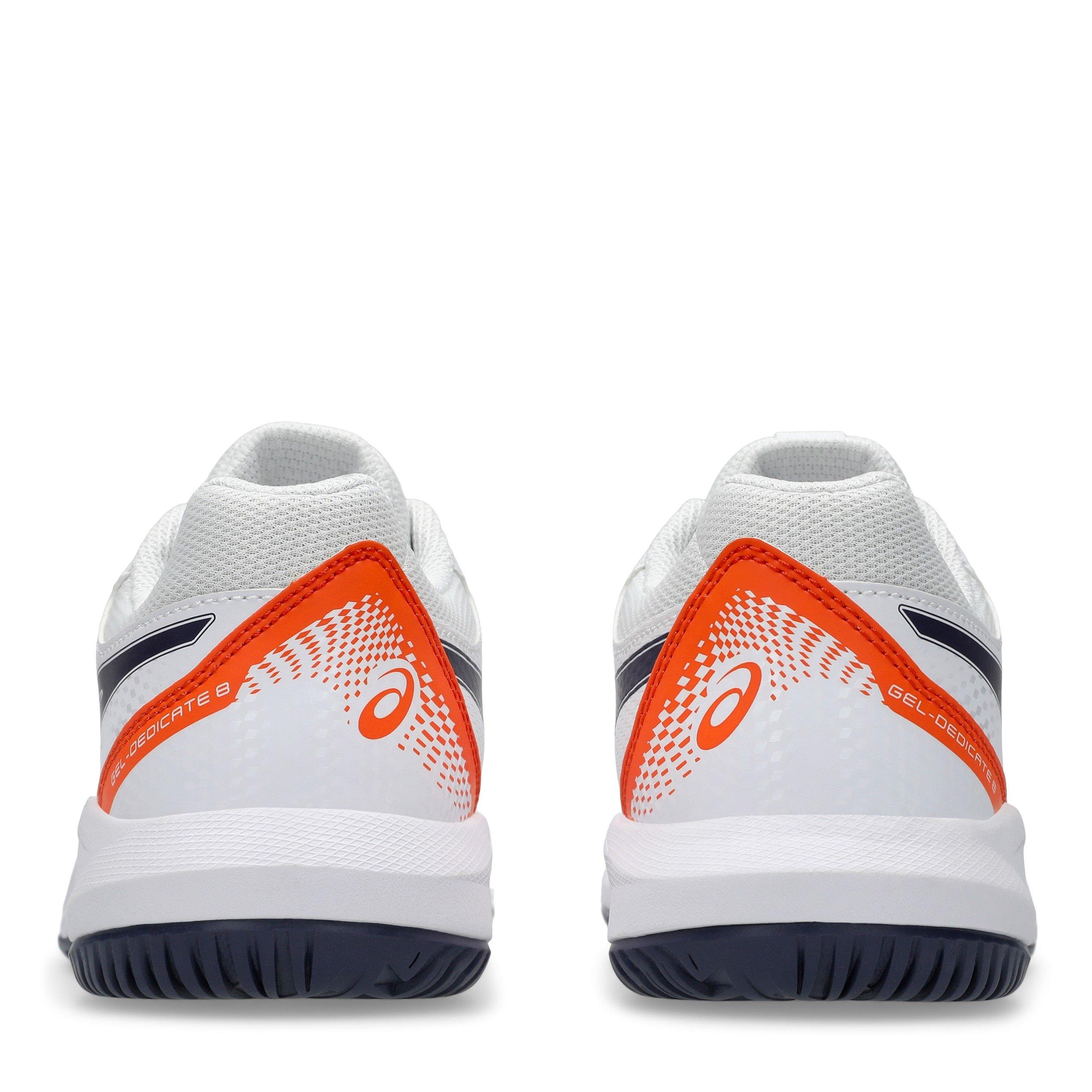 Bianco/Indaco - Asics - Gel-Dedicate 8 Gs Tennis Shoes Unisex Kids - 7