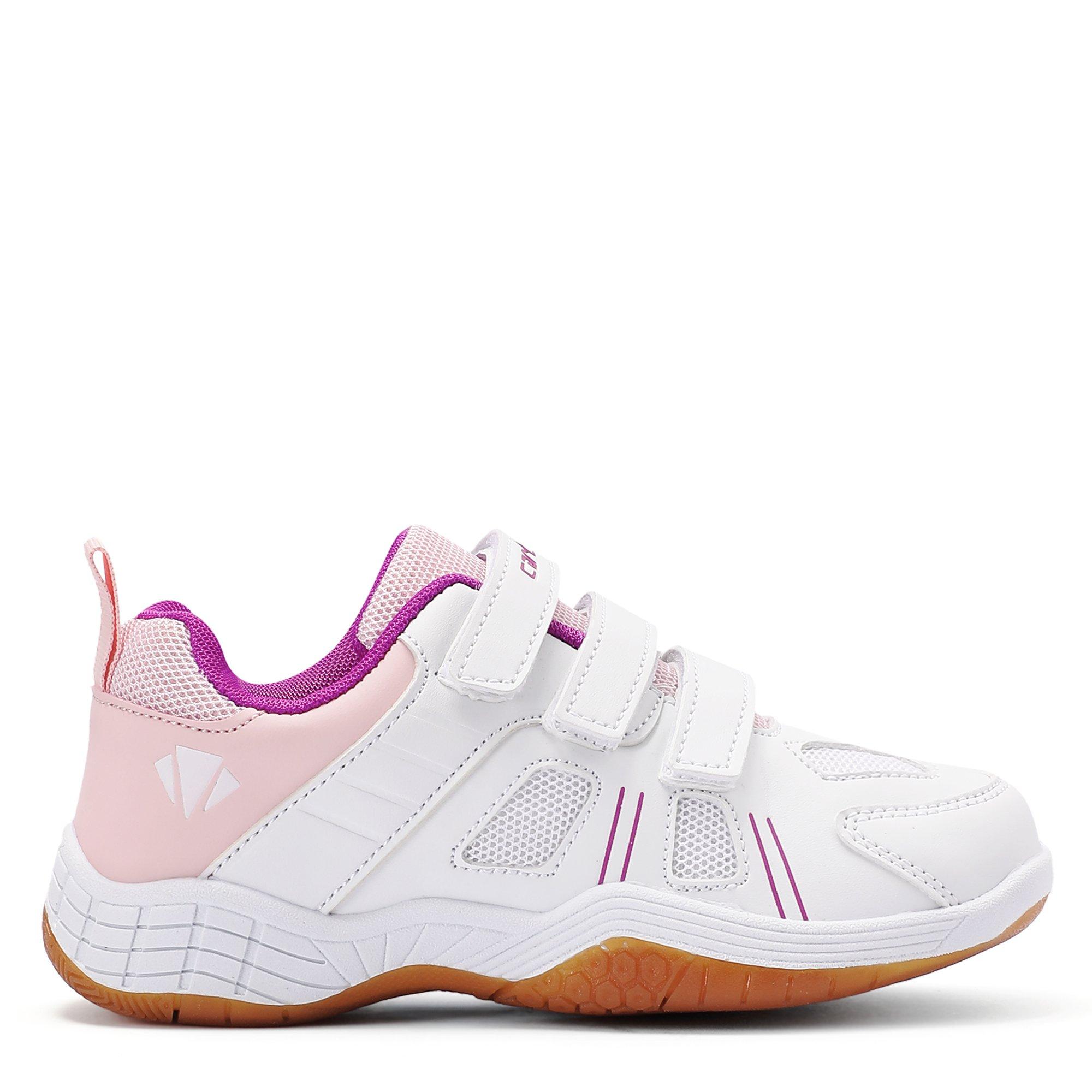 WHITE / PINK - Carlton - CC-109K Badminton Trainers Childrens - 1