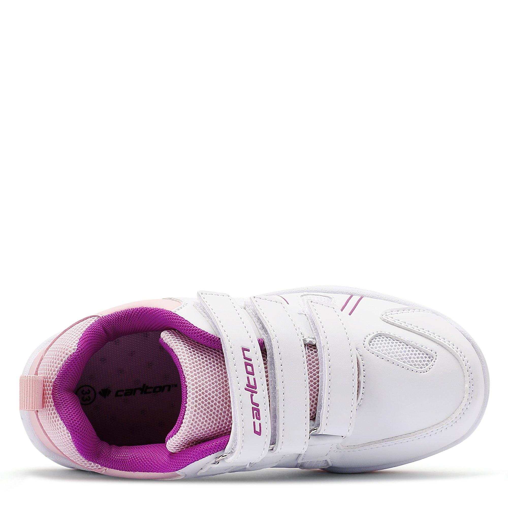 WHITE / PINK - Carlton - CC-109K Badminton Trainers Childrens - 3