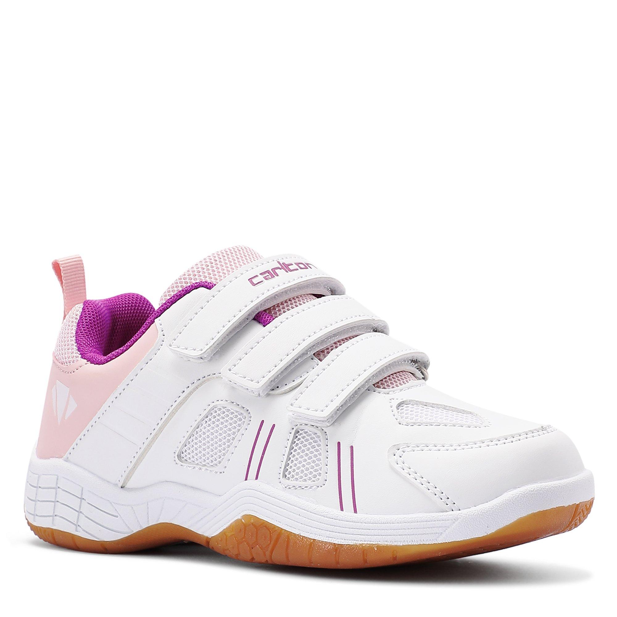 WHITE / PINK - Carlton - CC-109K Badminton Trainers Childrens - 5