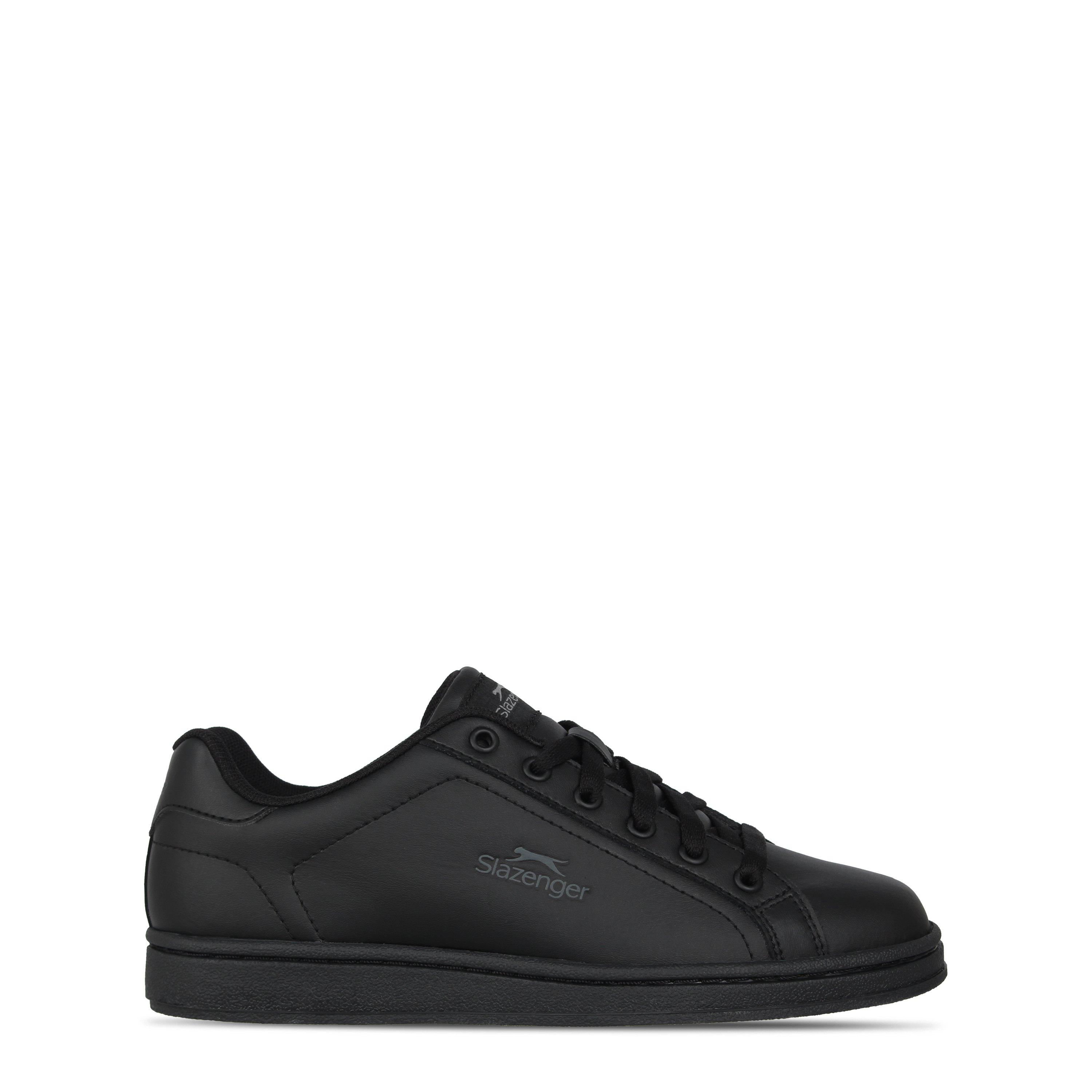 Black/Charcoal - Slazenger - Ash Lace Trainers Junior - 1