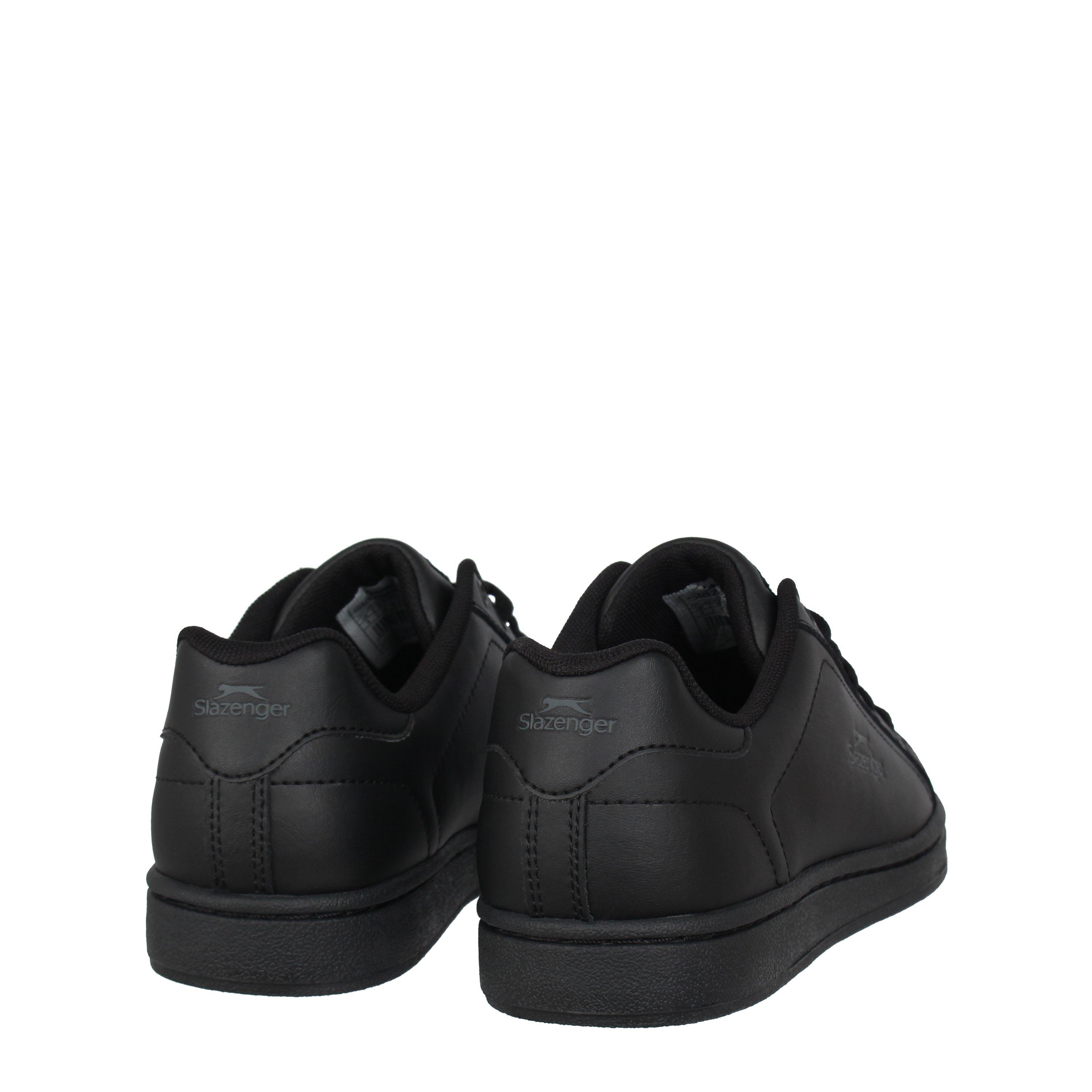 Black/Charcoal - Slazenger - Ash Lace Trainers Junior - 4
