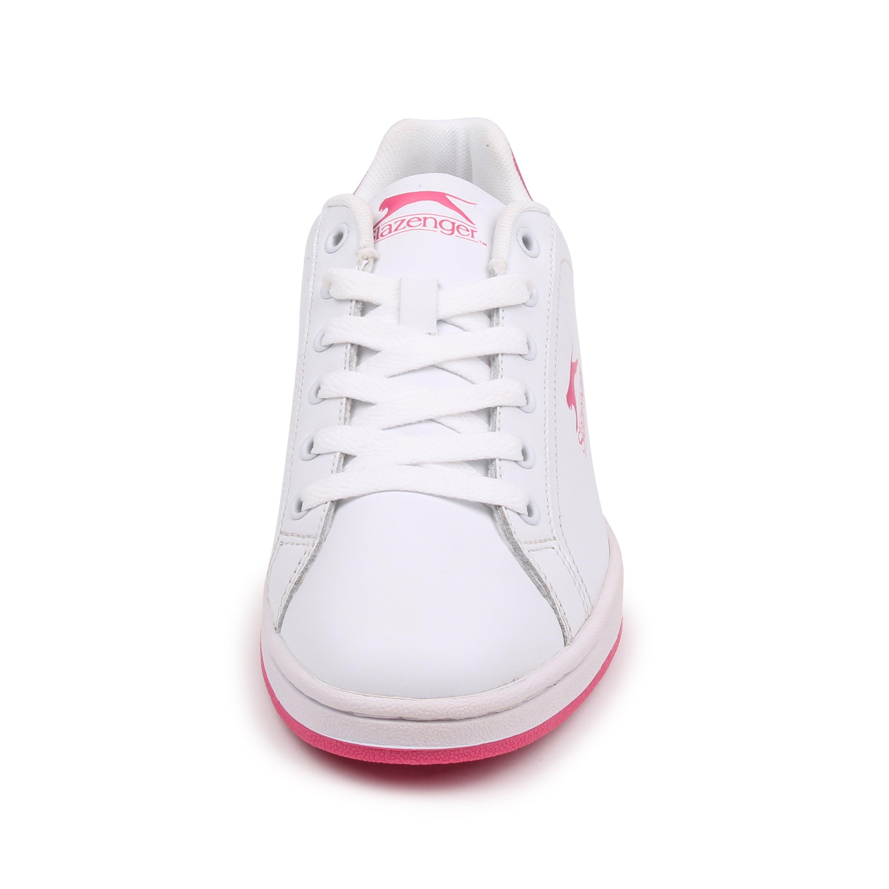 Hvid/Cerise - Slazenger - Ash Lace Trainers Junior - 5