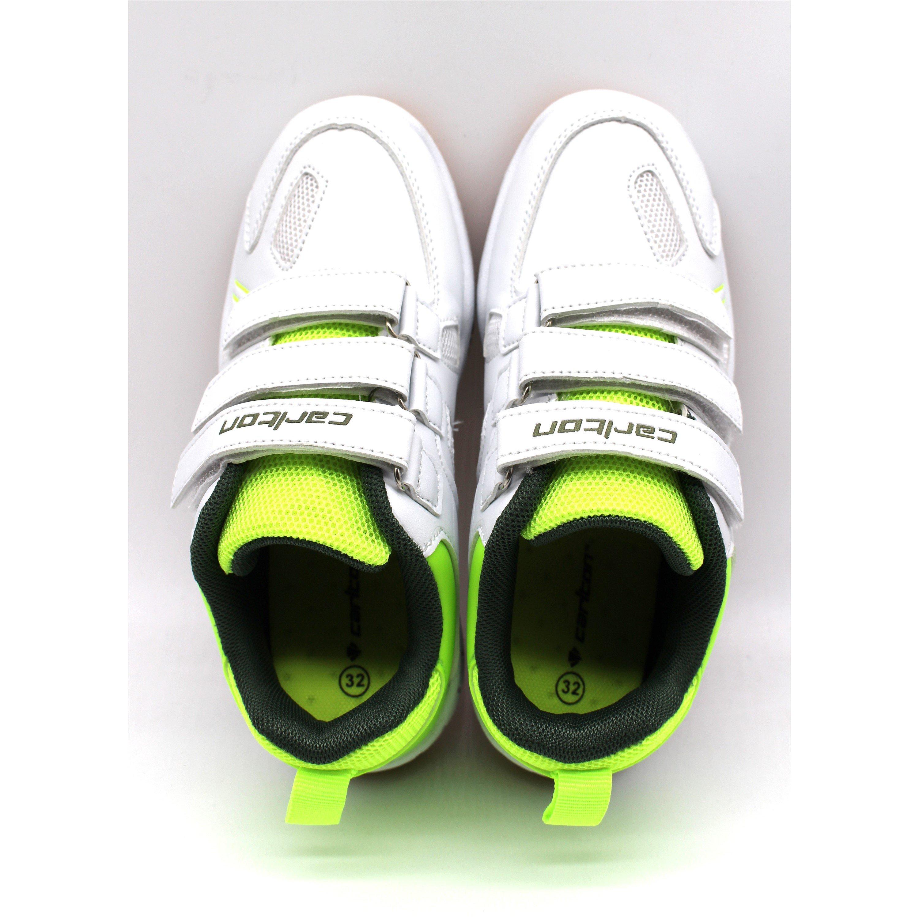WHITE/LEMONGREE - Carlton - CC-109K Badminton Trainers Juniors - 5