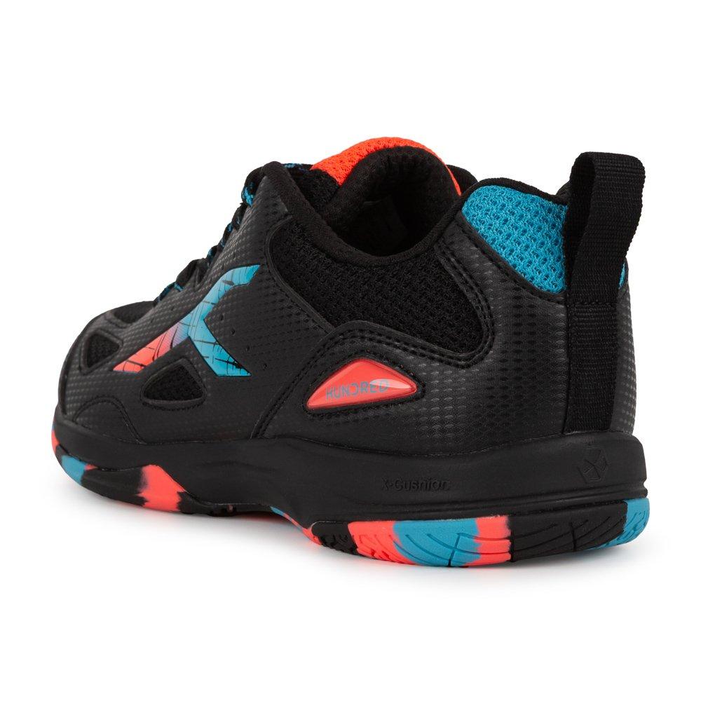 BLACK/ORANGE - Hundred - Hundred Galaxy Badminton Trainers Childrens - 3