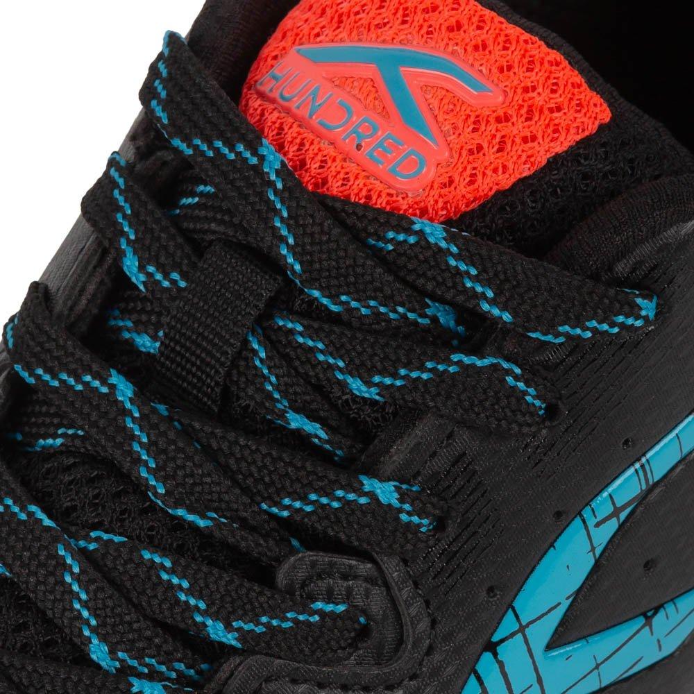 BLACK/ORANGE - Hundred - Hundred Galaxy Badminton Trainers Childrens - 6