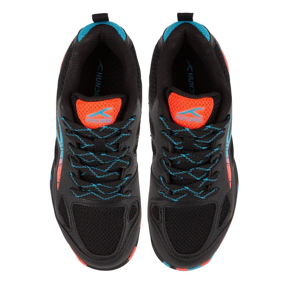BLACK/ORANGE - Hundred - Hundred Galaxy Badminton Trainers Childrens - 8