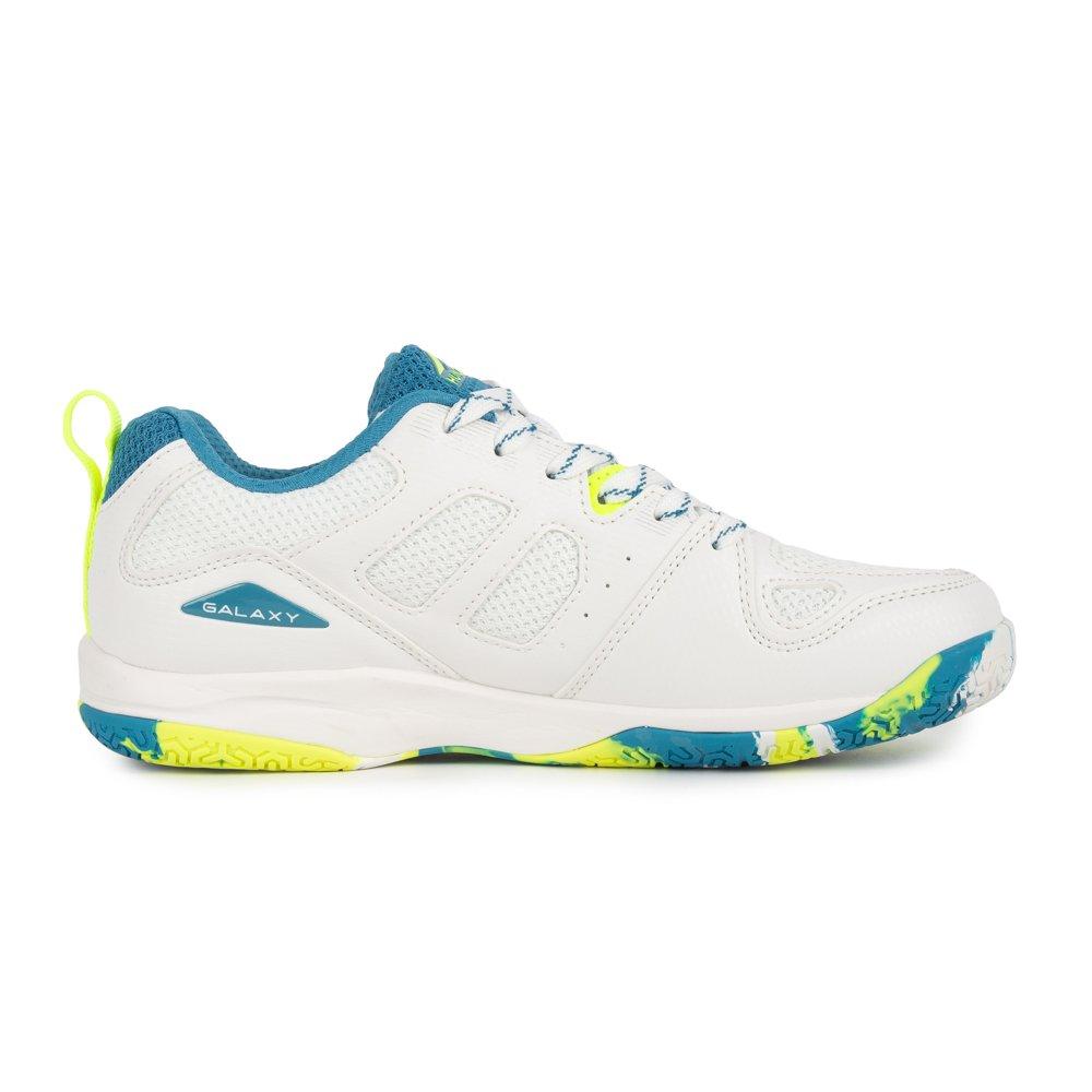 WHITE/BLUE/LIME - Hundred - Galaxy Childrens Badminton Shoes - 2