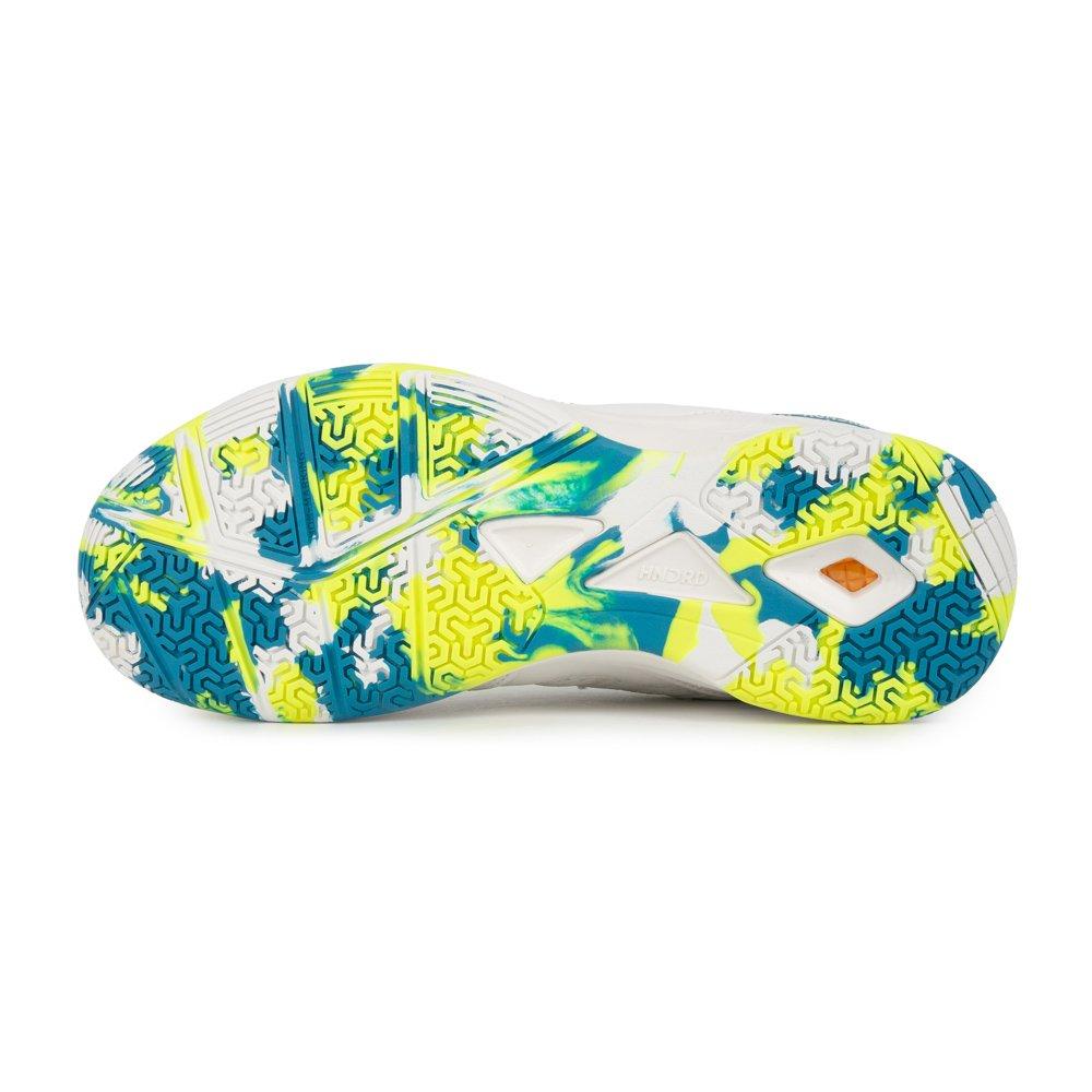 WHITE/BLUE/LIME - Hundred - Galaxy Childrens Badminton Shoes - 4