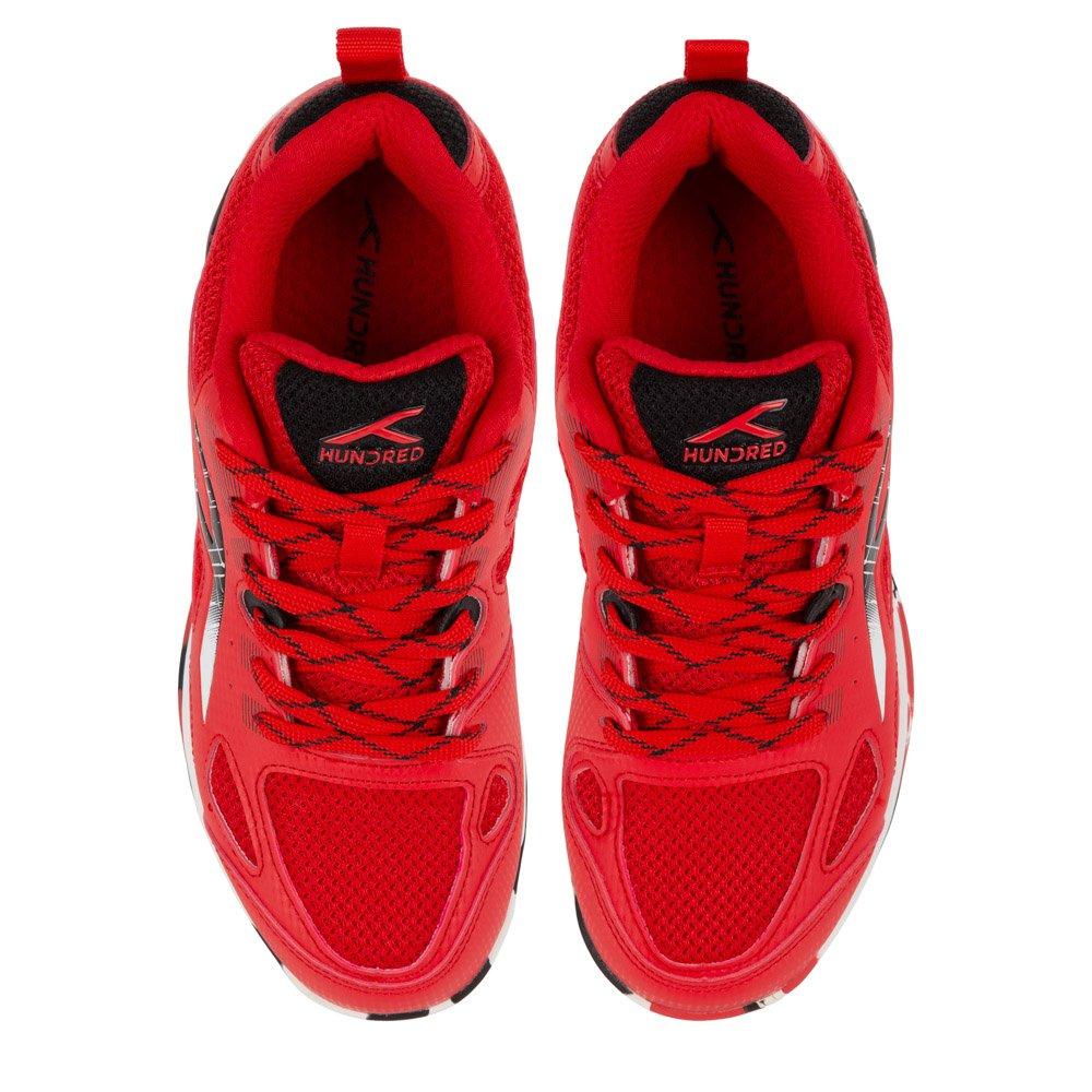 RED/BLACK - Hundred - Hundred Galaxy Badminton Trainers Juniors - 8