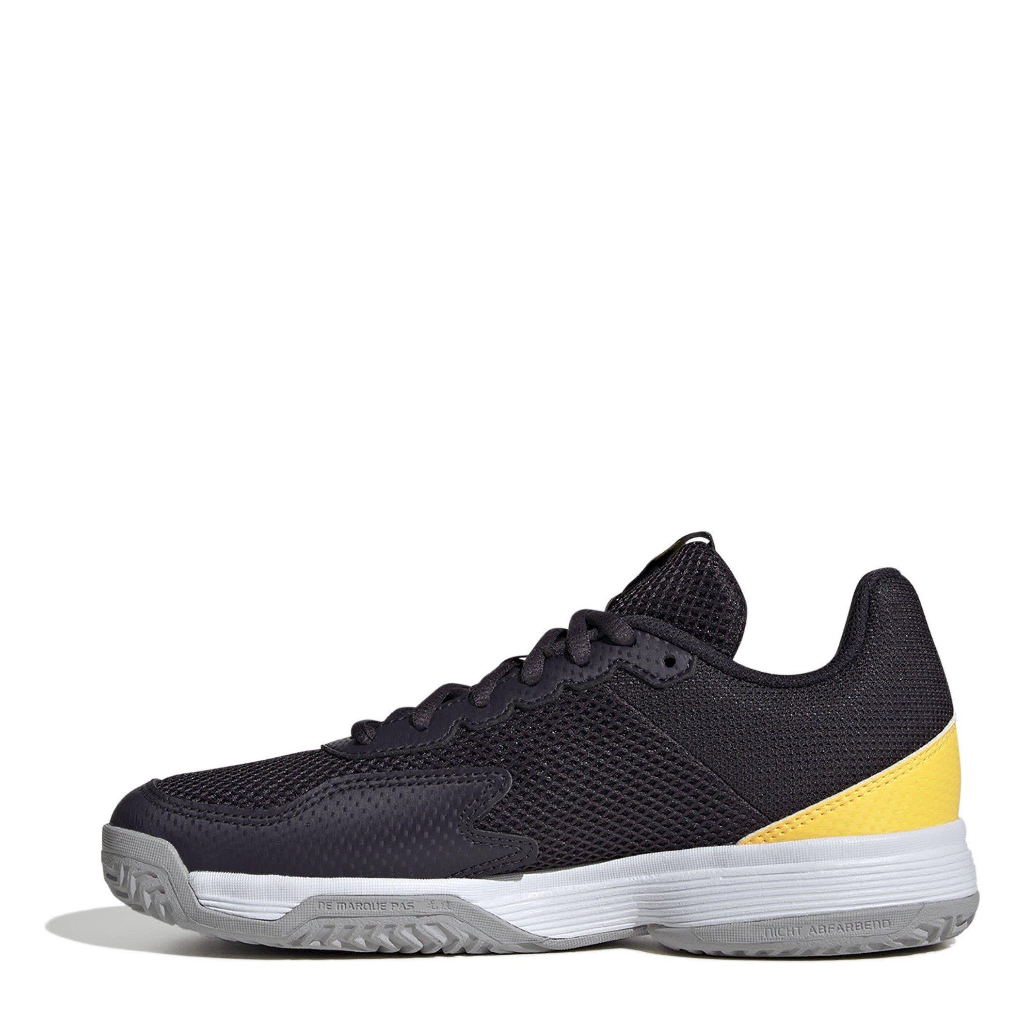 Aurora Black/Ft - adidas - Courtflash Tennis Shoes Juniors - 2