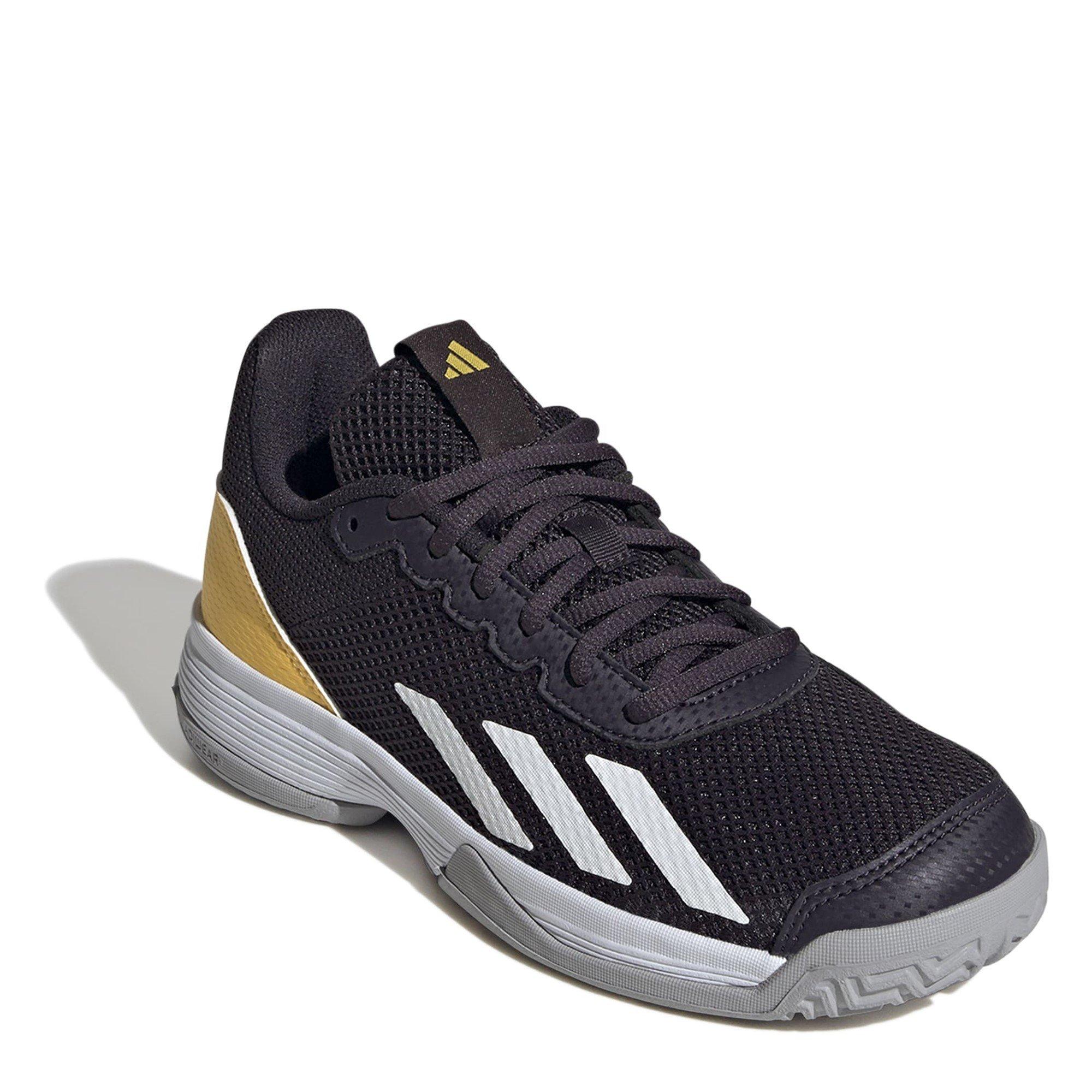 Aurora Black/Ft - adidas - Courtflash Tennis Shoes Juniors - 3