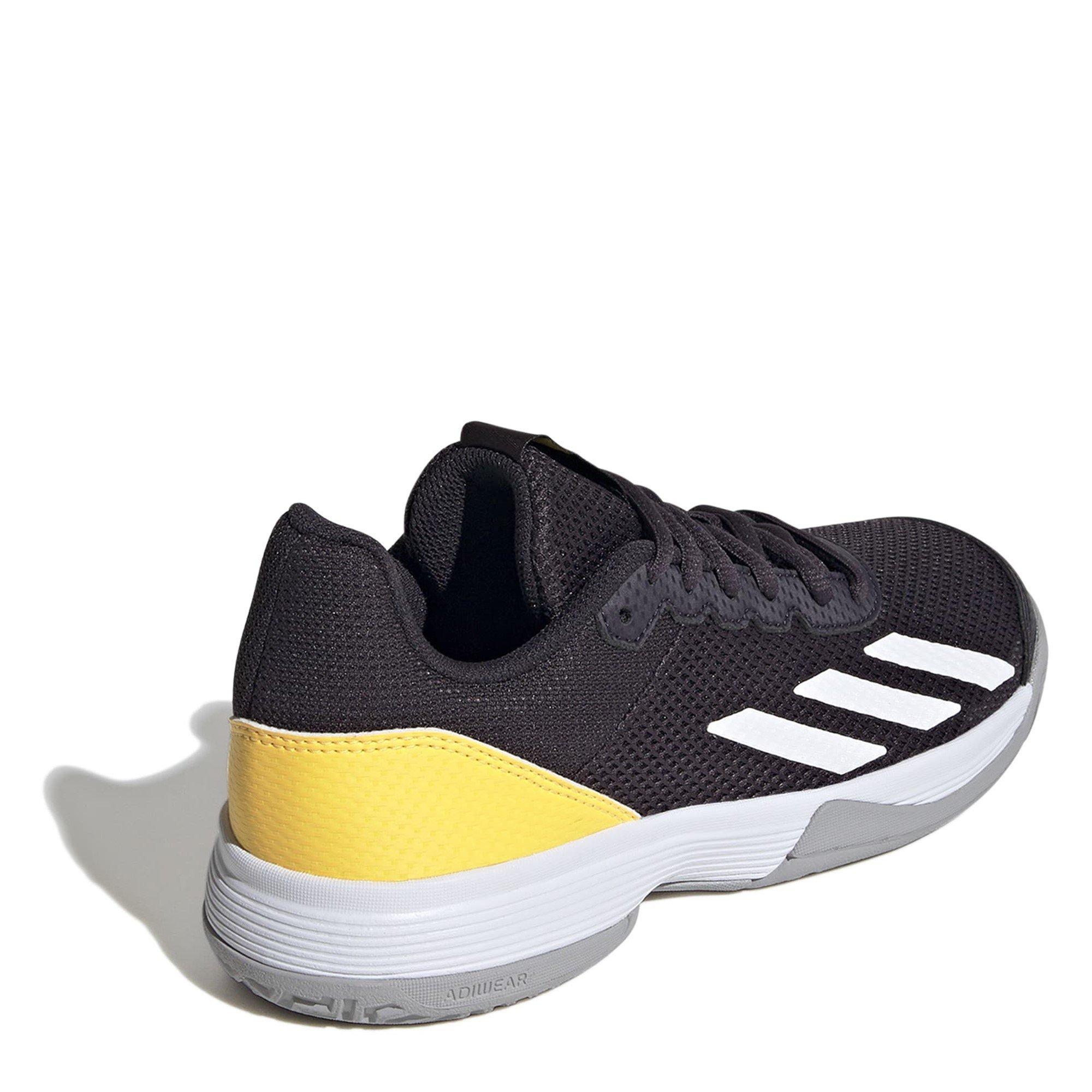 Aurora Black/Ft - adidas - Courtflash Tennis Shoes Juniors - 4