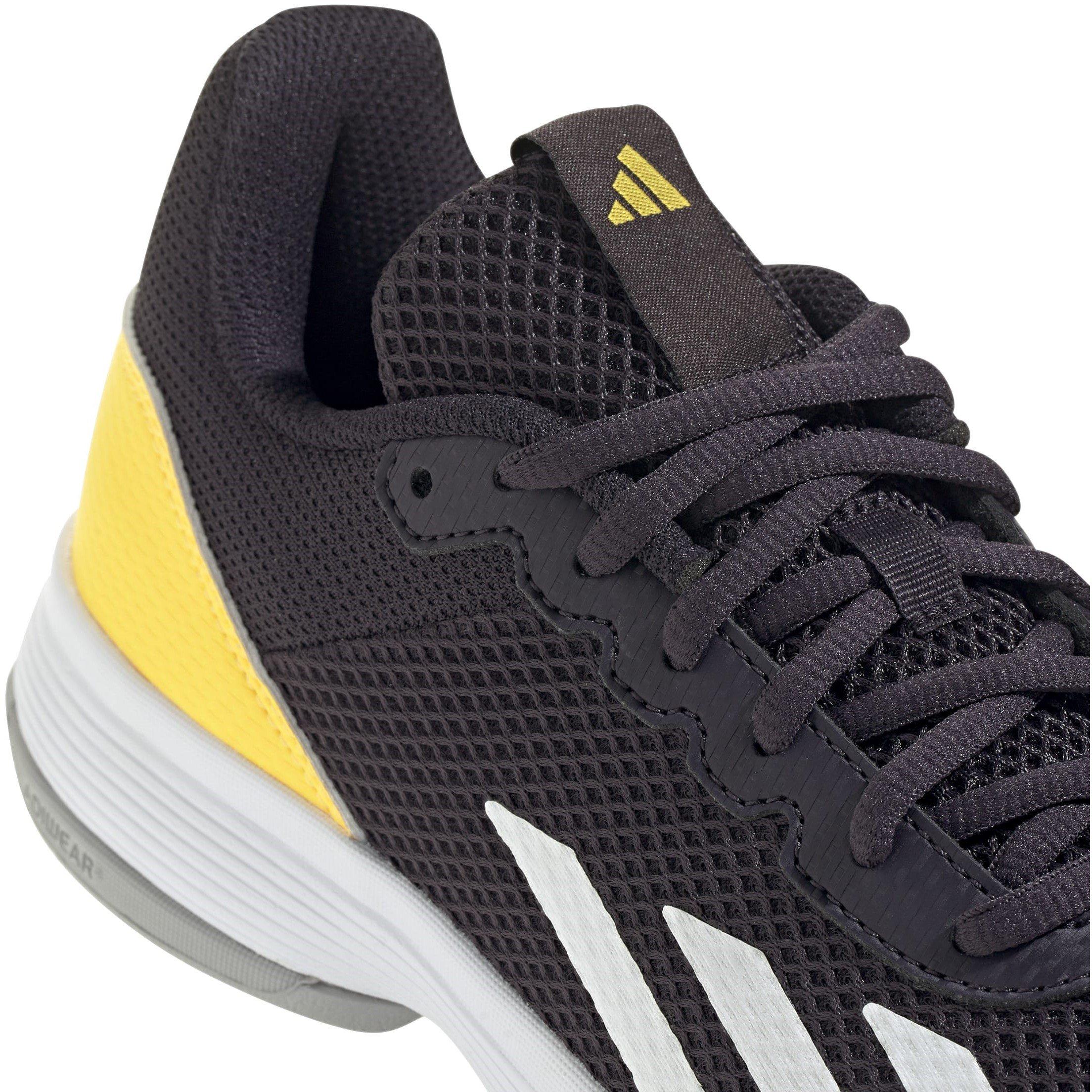 Aurora Black/Ft - adidas - Courtflash Tennis Shoes Juniors - 8