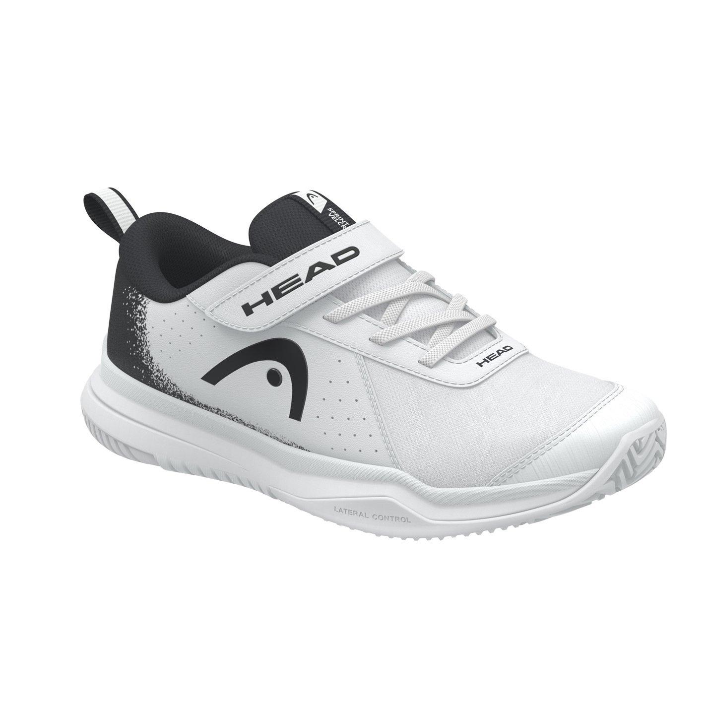 White/Blk - HEAD - Sprint Velcro 4.0 Kids Tennis Shoes - 1
